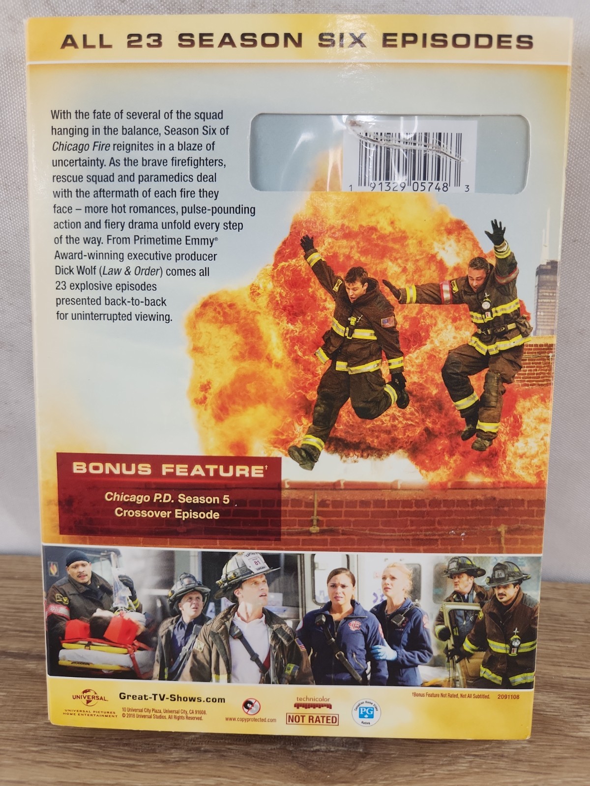 Chicago Fire Season Six DVD Jesse Spencer NEW/SEALED (Tear/cut Over UPC)