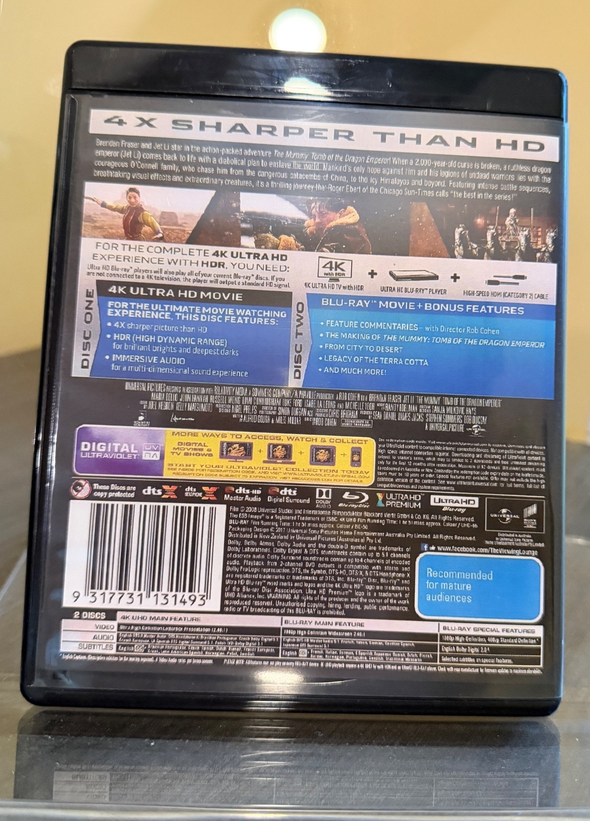 The Mummy Trilogy 4K CUSTOM BOXSET with CASES (NO MOVIES!)