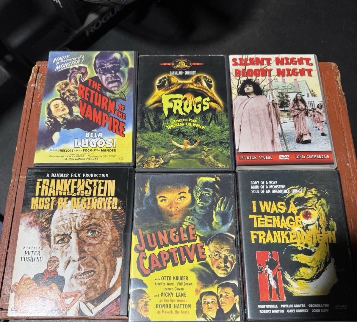 Classic Horror DVD Lot 6 Bela Lugosi Hammer Frogs Frankenstein Vampire