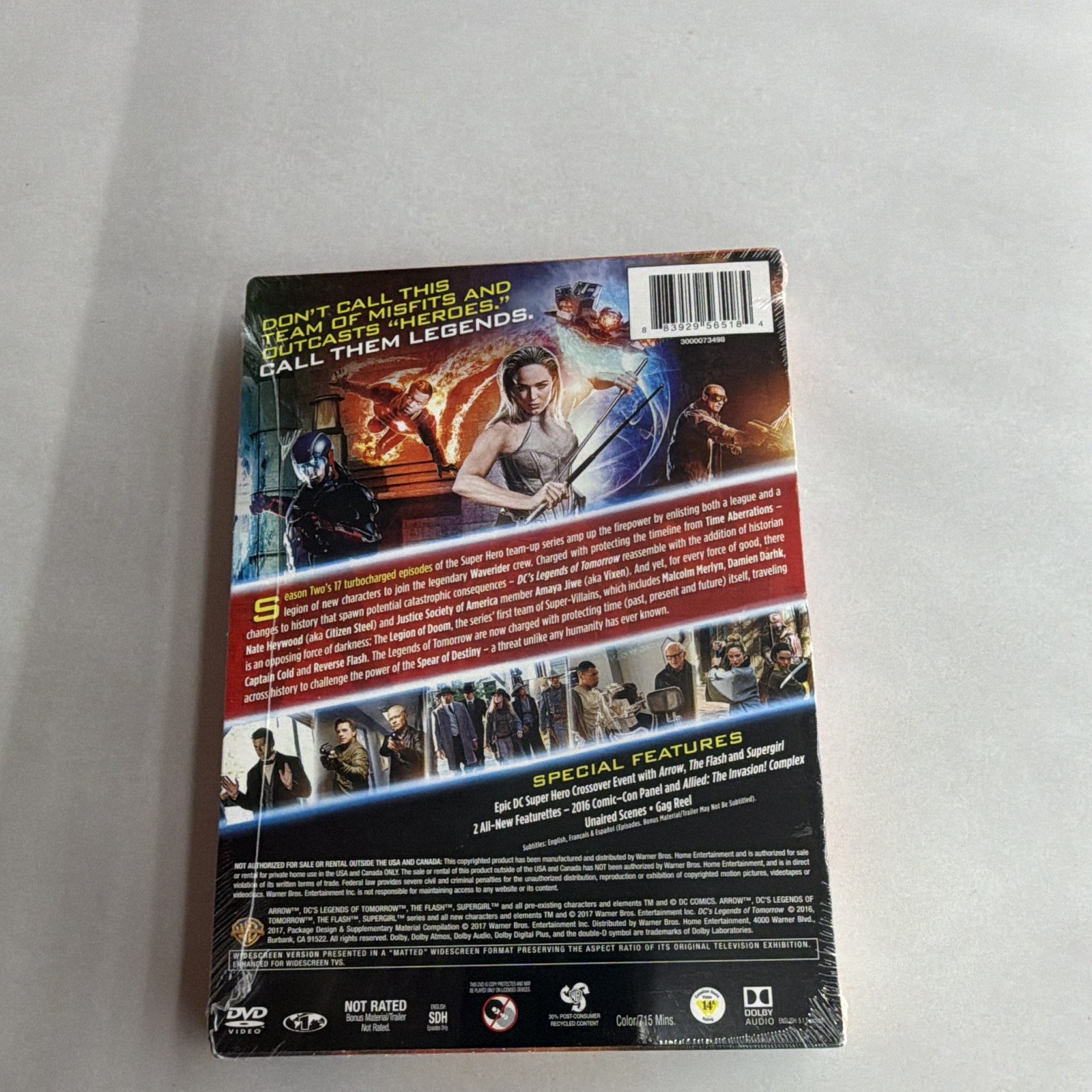 Warner Bros DC’s Legends of Tomorrow Complete Second Season 2 DVD Deleted Scenes
