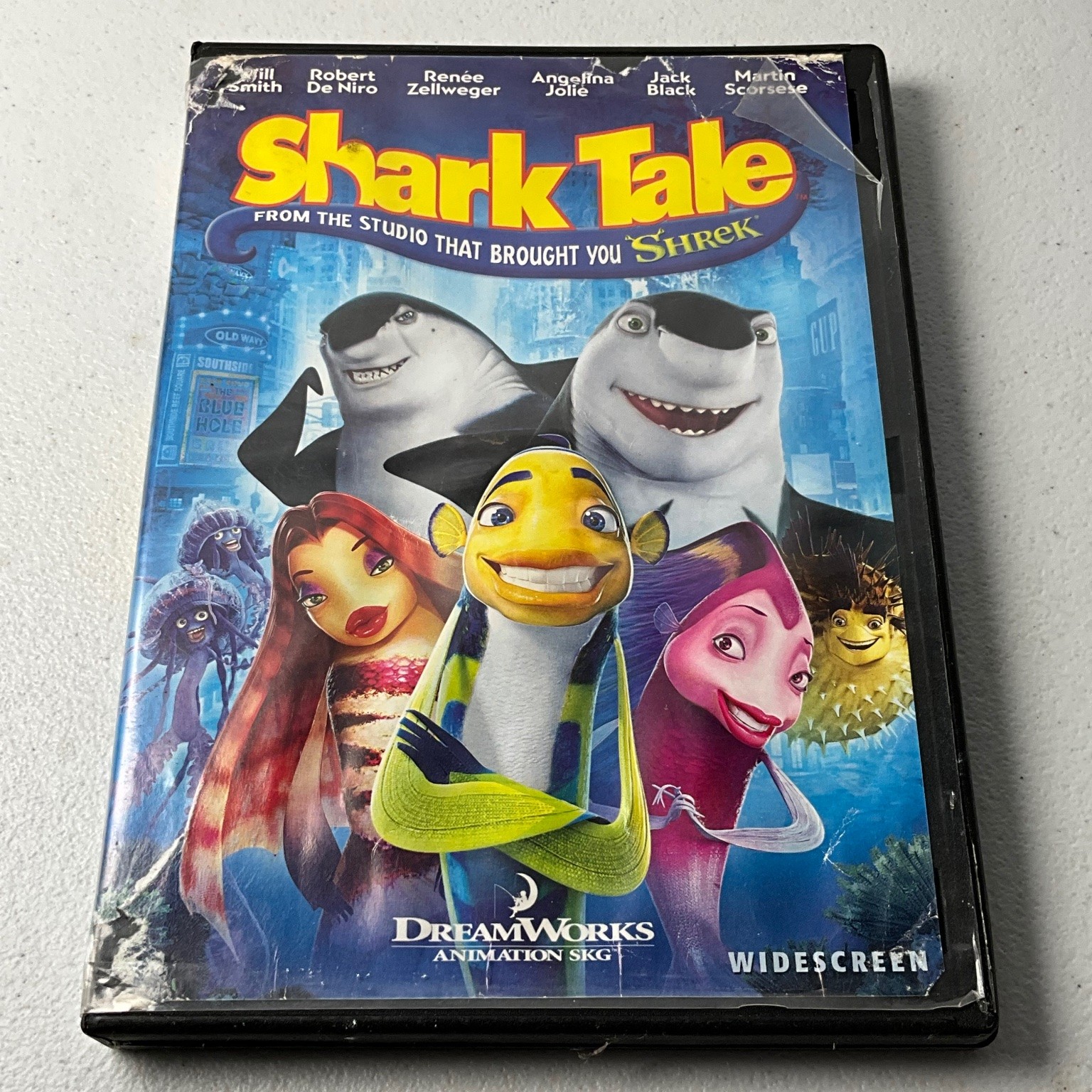 Shark Tale DVD 2004 Widescreen Will Smith Angelina Jolie Jack Black DreamWorks