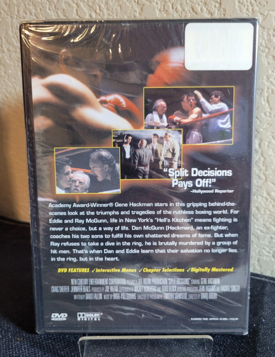 SPLIT DECISIONS DVD GENE HACKMAN 2003 BRAND NEW