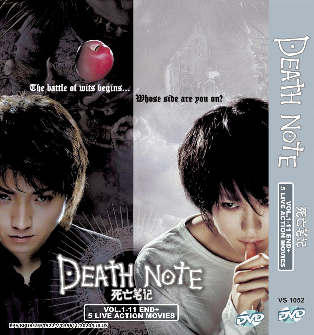 JAPANESE LIVE ACTION DEATH NOTE TV+MOVIE COLLECTION DVD ENGLISH SUB + FREE ANIME