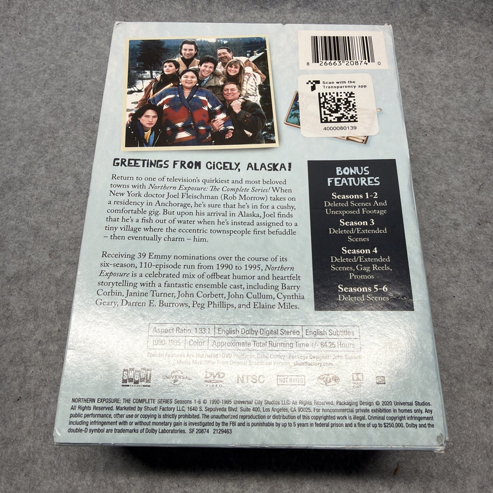 Northern Exposure DVD Complete Seires Box Set – 26 Discs – Seasons 1 To 6