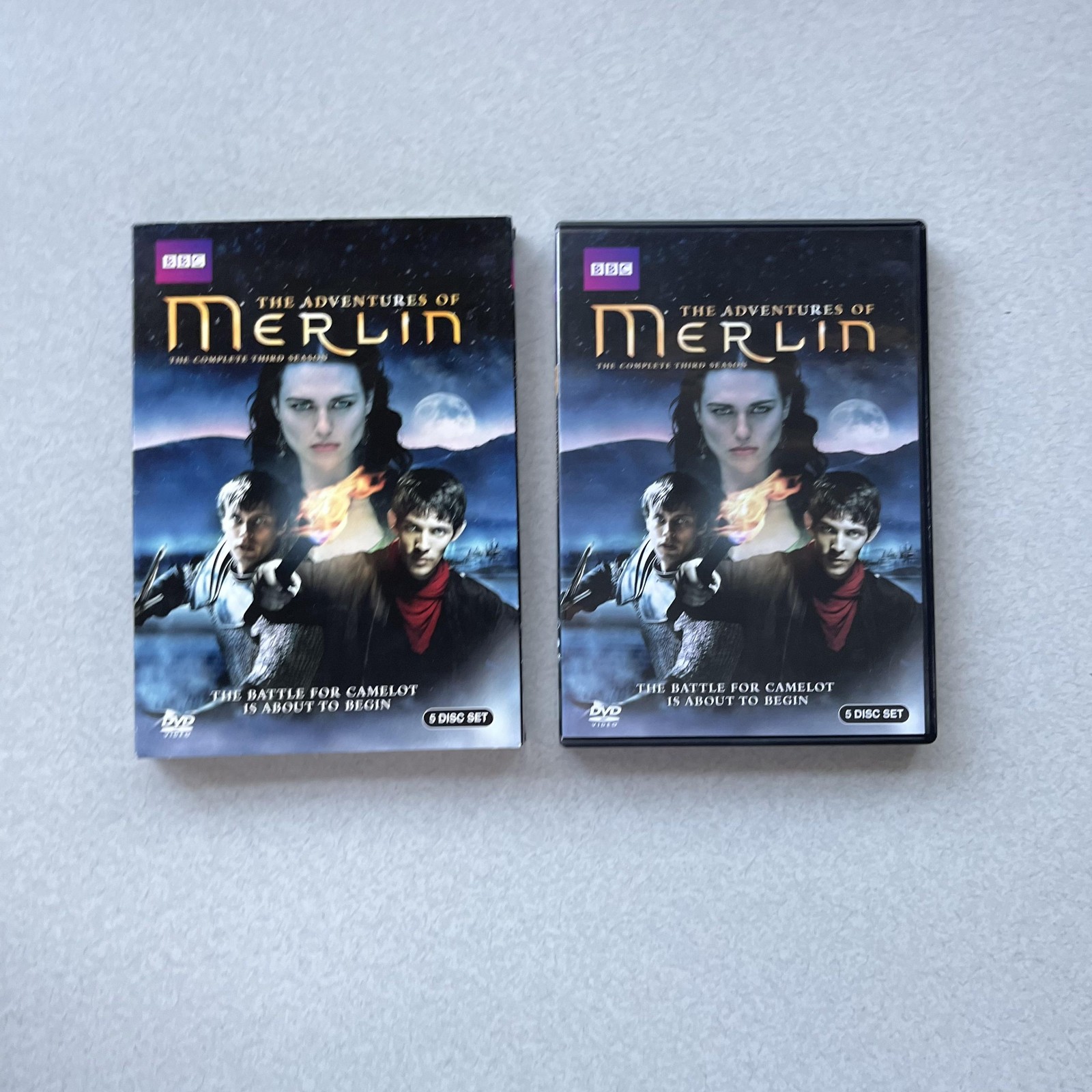 The Adventures Of Merlin Season 3 and 5 DVD Box Set BBC United Kingdom Fantasy