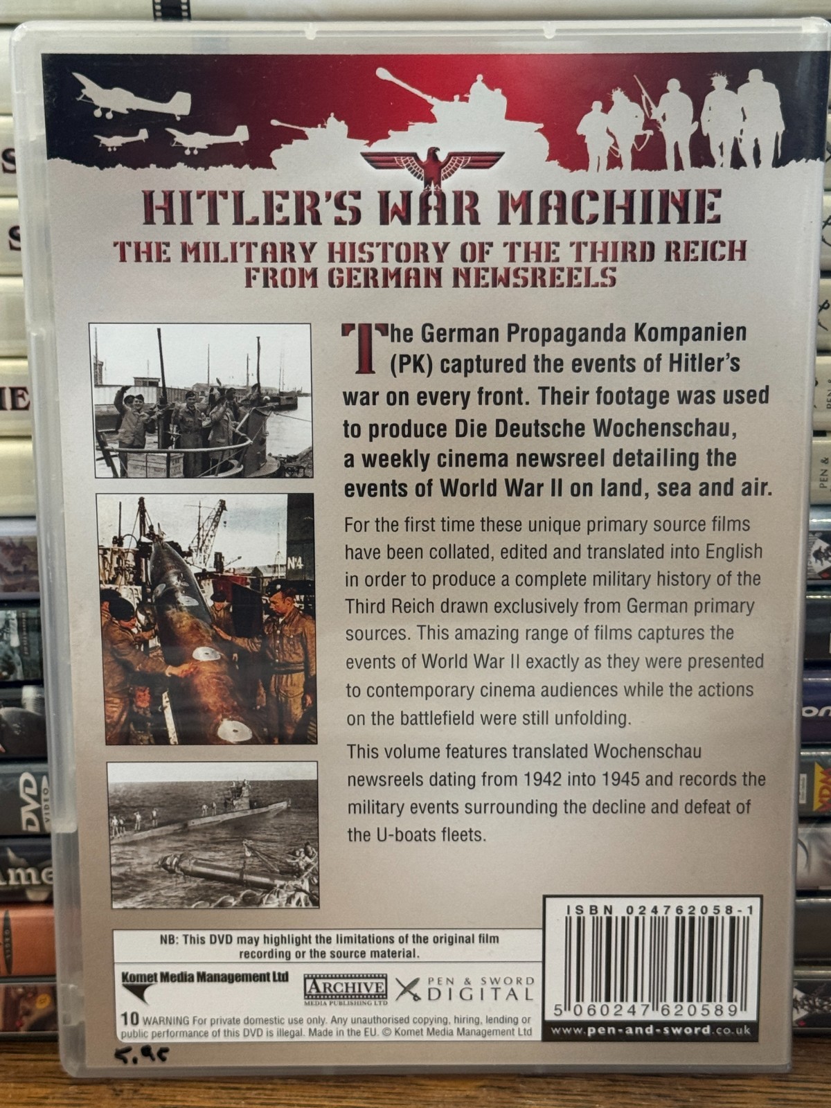 U-BOATS 1942-1945 : Hitler’s War Machine : German WWII History DVD