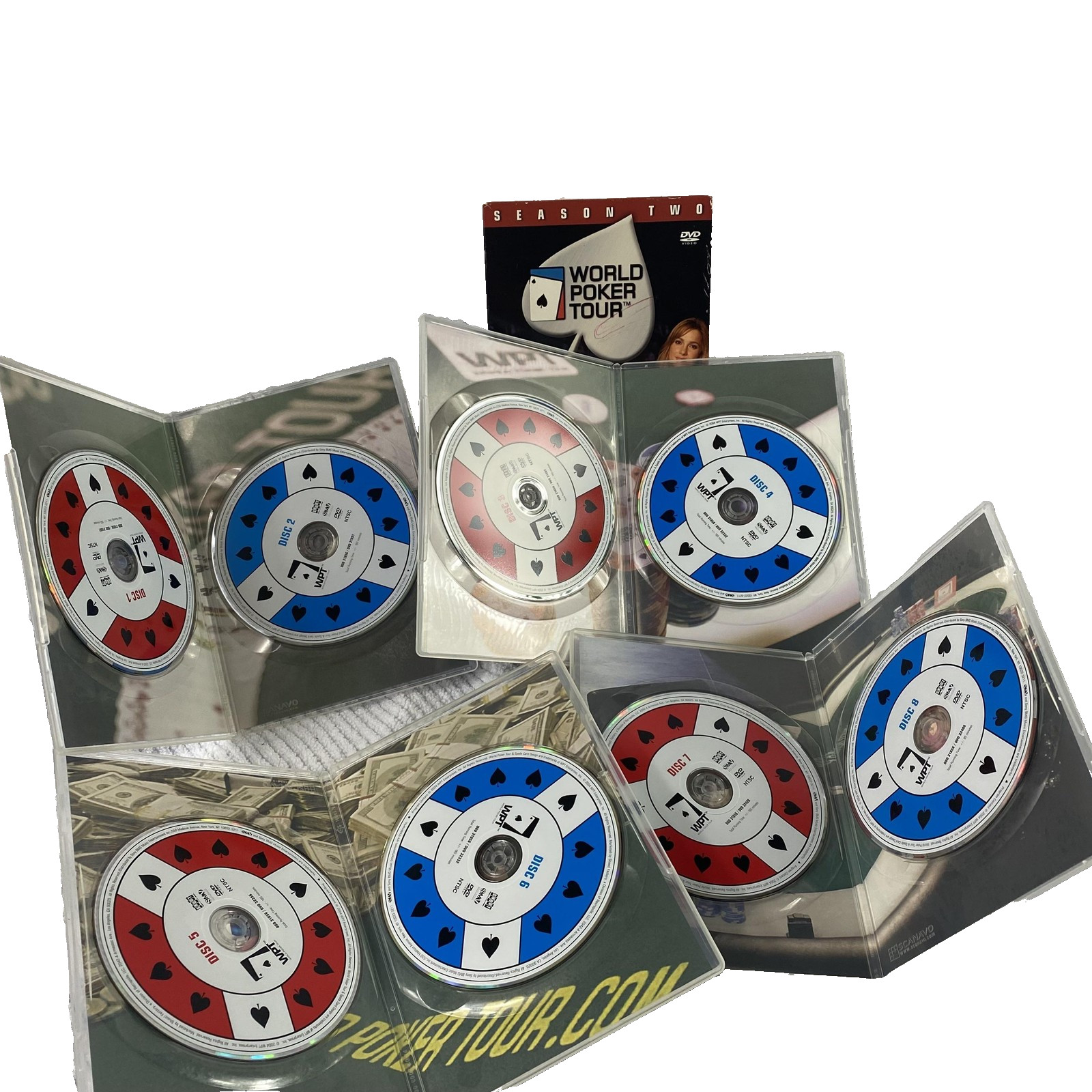 World Poker Tour Season Two DVD 8-Disc Set Shout Factory NTSC TV-14 Poker
