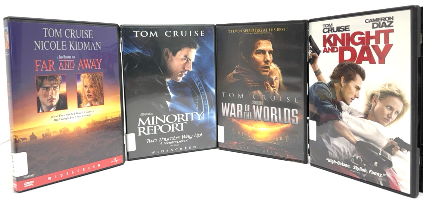 4 DVD Combo Set of 4 Tom Cruise Movies.