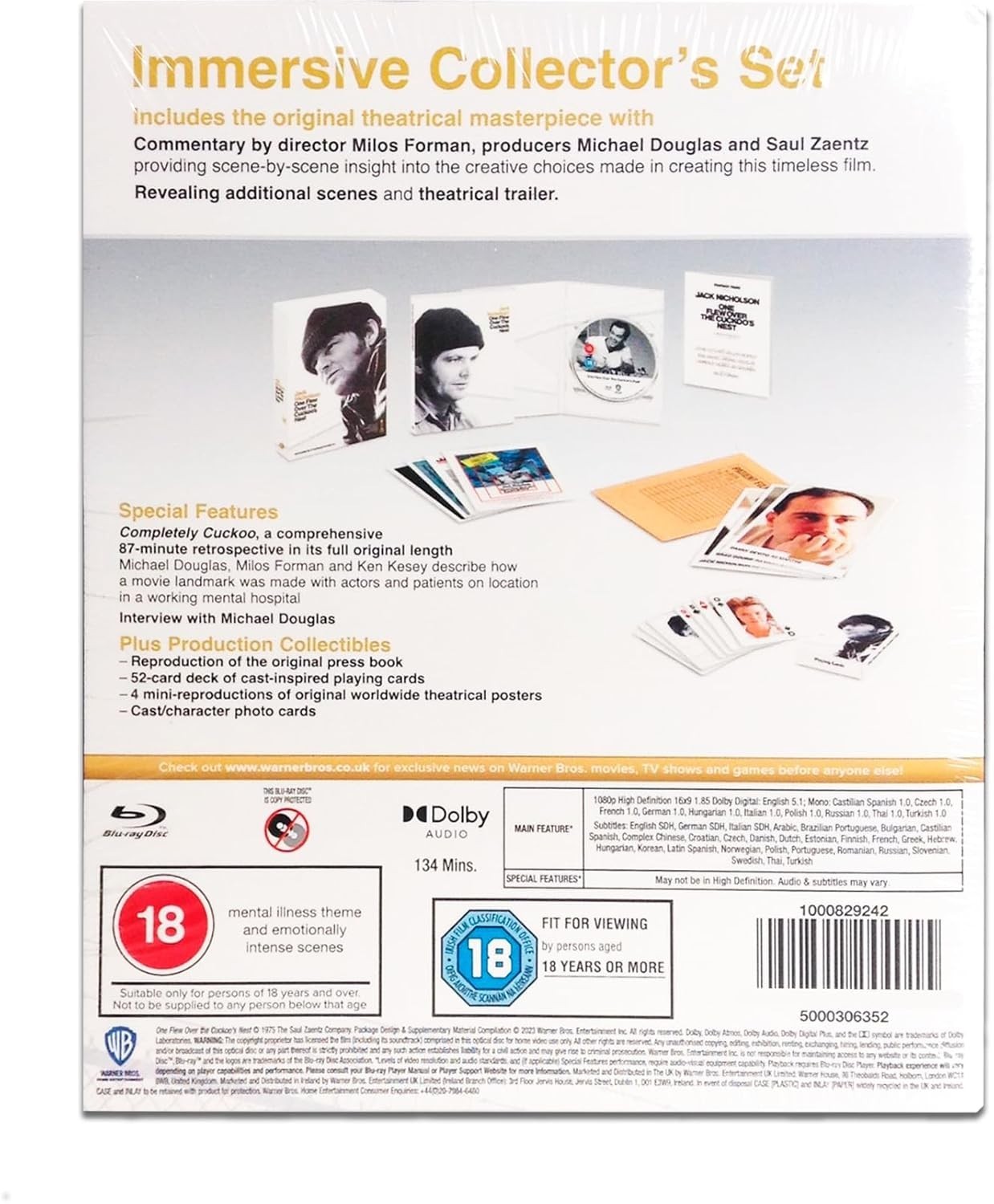 One Flew Over the Cuckoo’s Nest – Limited Ed. Digi-Pack [Blu-ray] [Region Free]