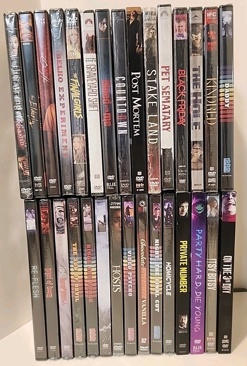 Horror / Sci-fi 30 DVD Lot – NEW