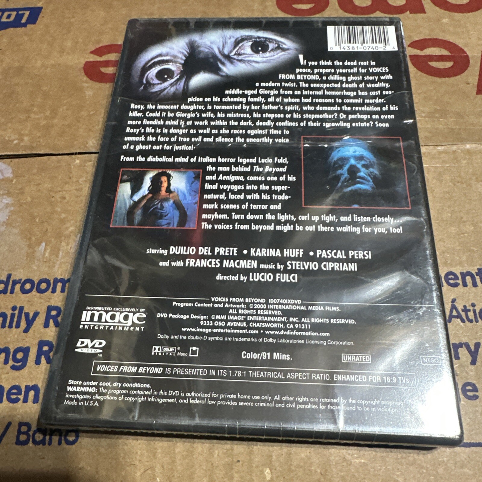 Voices From Beyond [DVD] Image Entertainment 2000 Lucio Fulci Euroshock