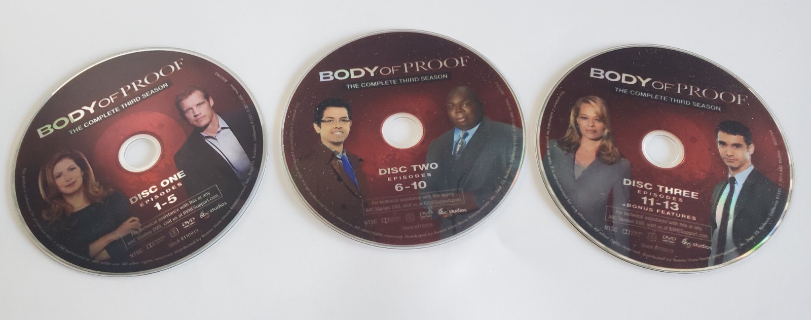 Body of Proof: Season 3 DVD ABC “DISC’S ONLY”