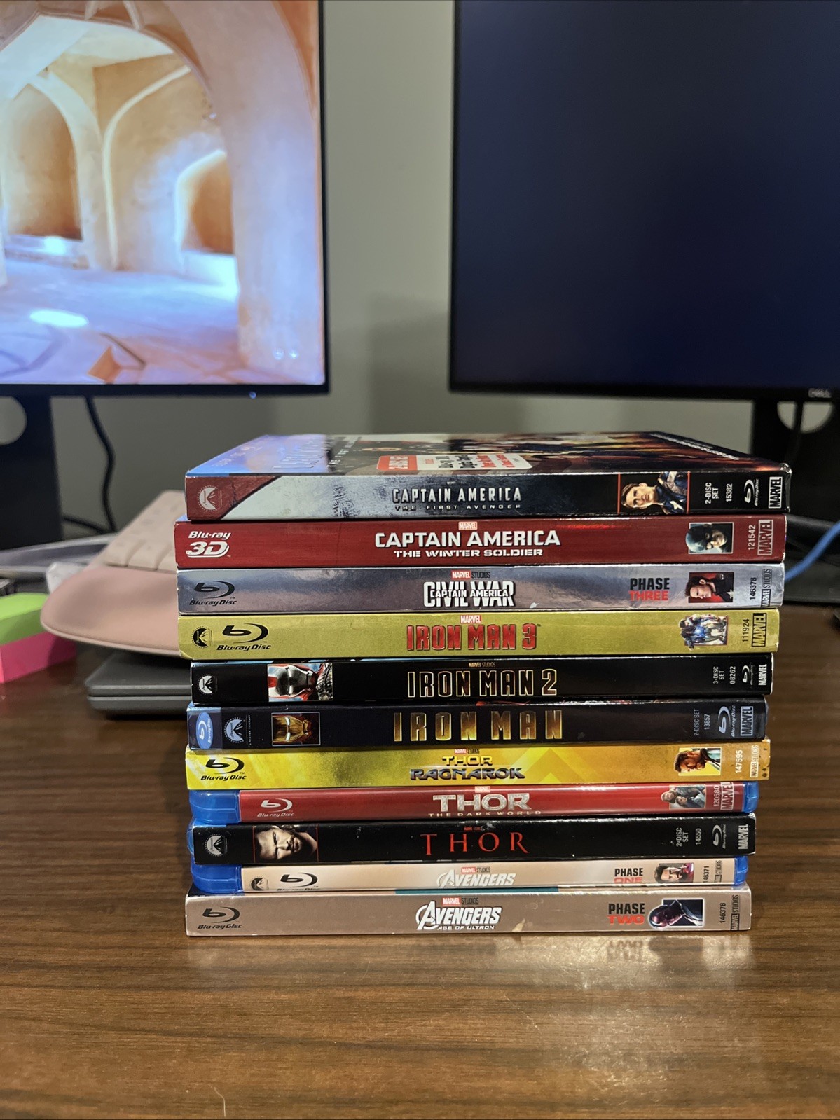 Captain America/Thor/Iron Man Trilogies And Avengers 1 & 2 Blu Rays! Marvel
