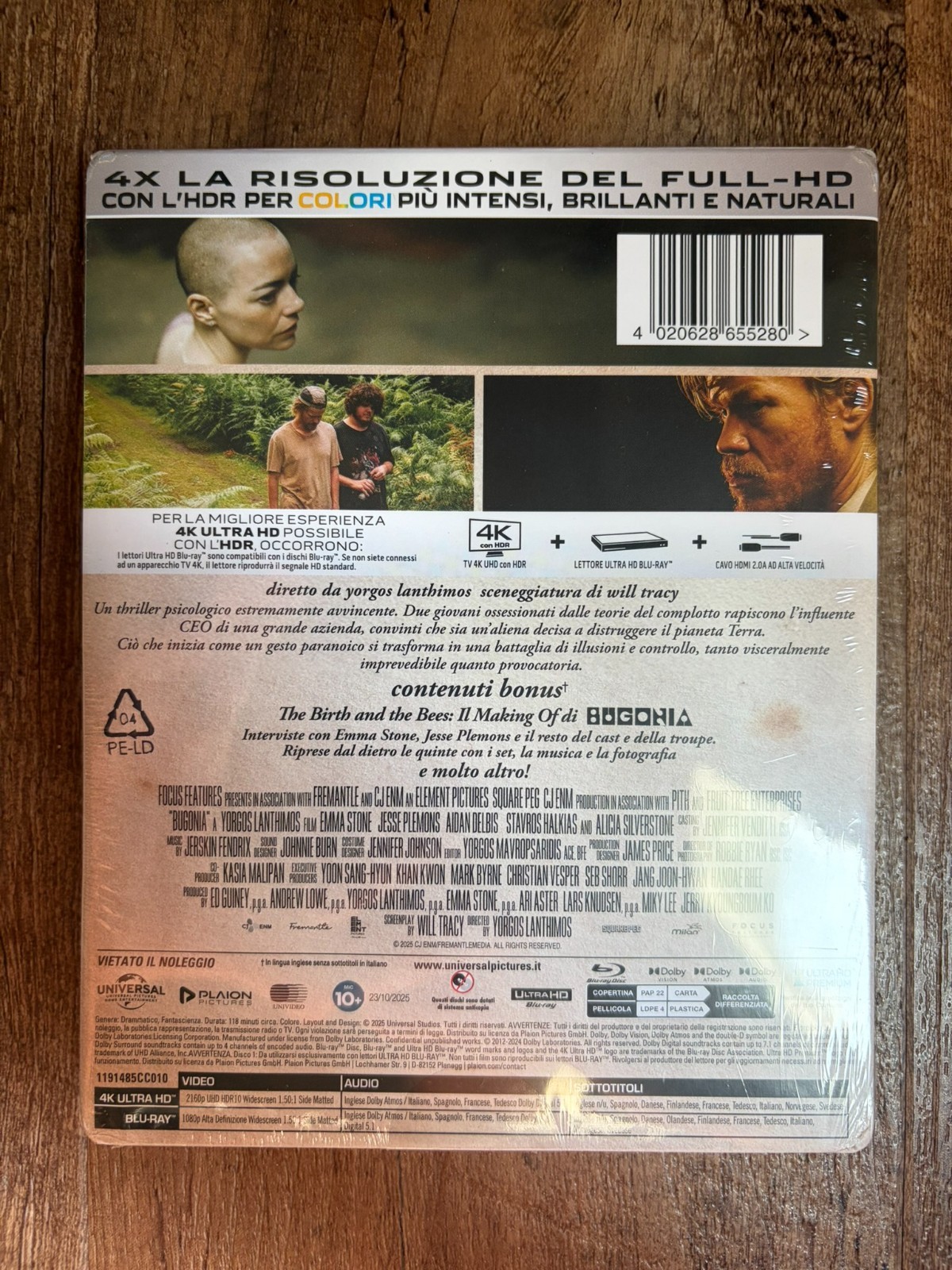 *DING* Bugonia w. Steelbook (4K UHD + Blu-ray, 2025, EU Import, Region Free)