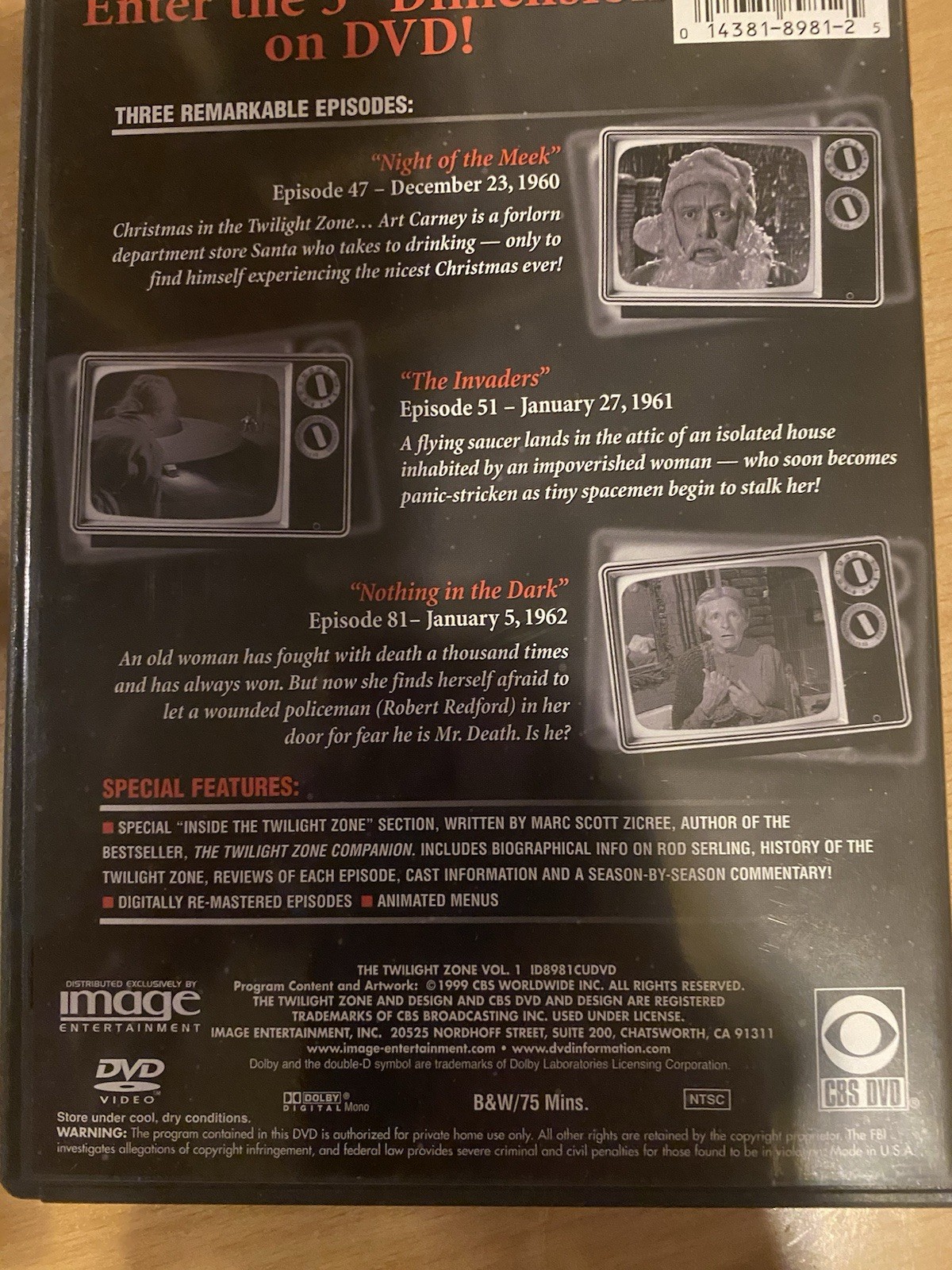 The Twilight Zone Volume 1 DVD