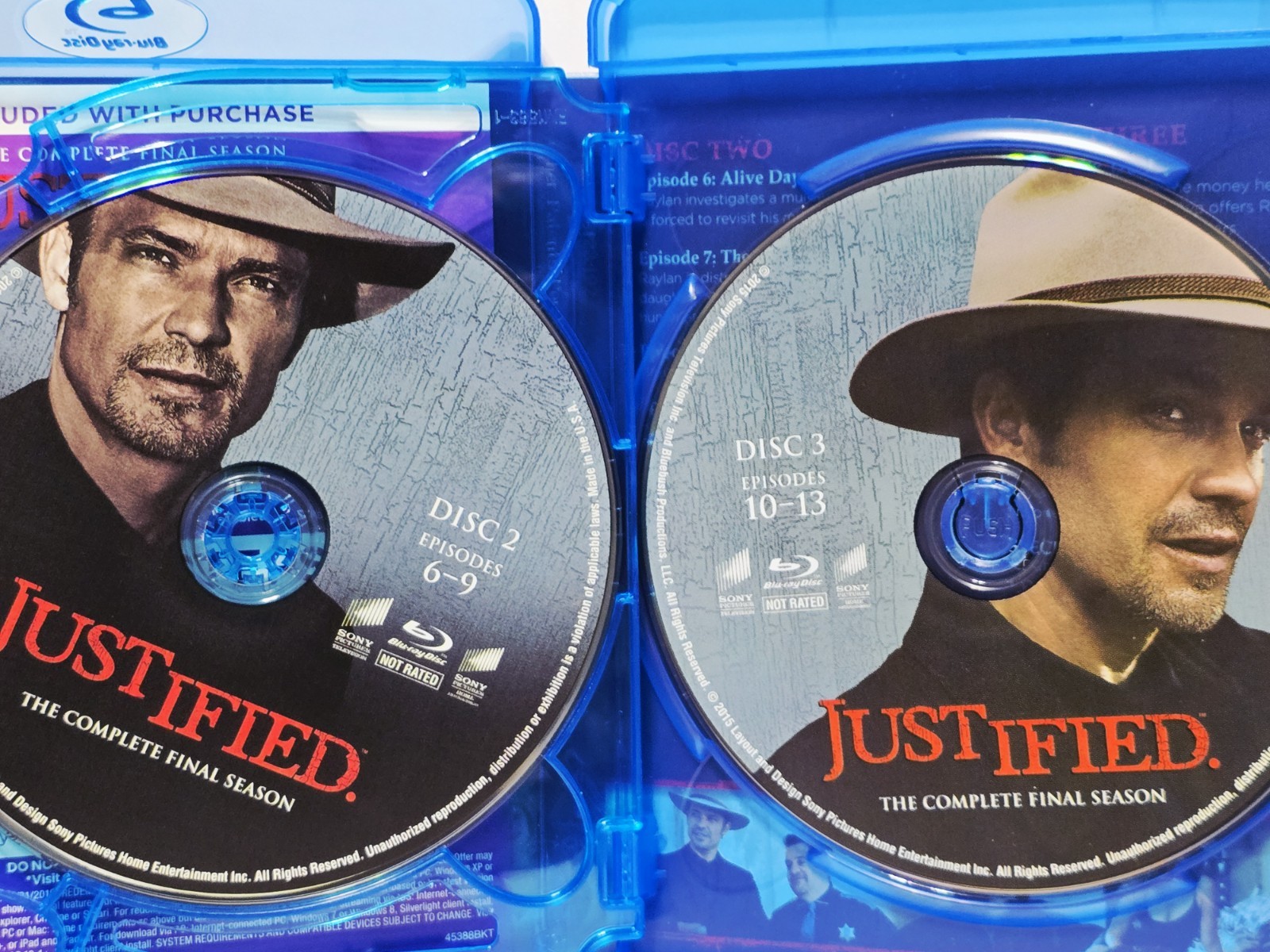 Justified: The Final Season (Blu-ray+Digital, 2015) Timothy Olyphant – Like New