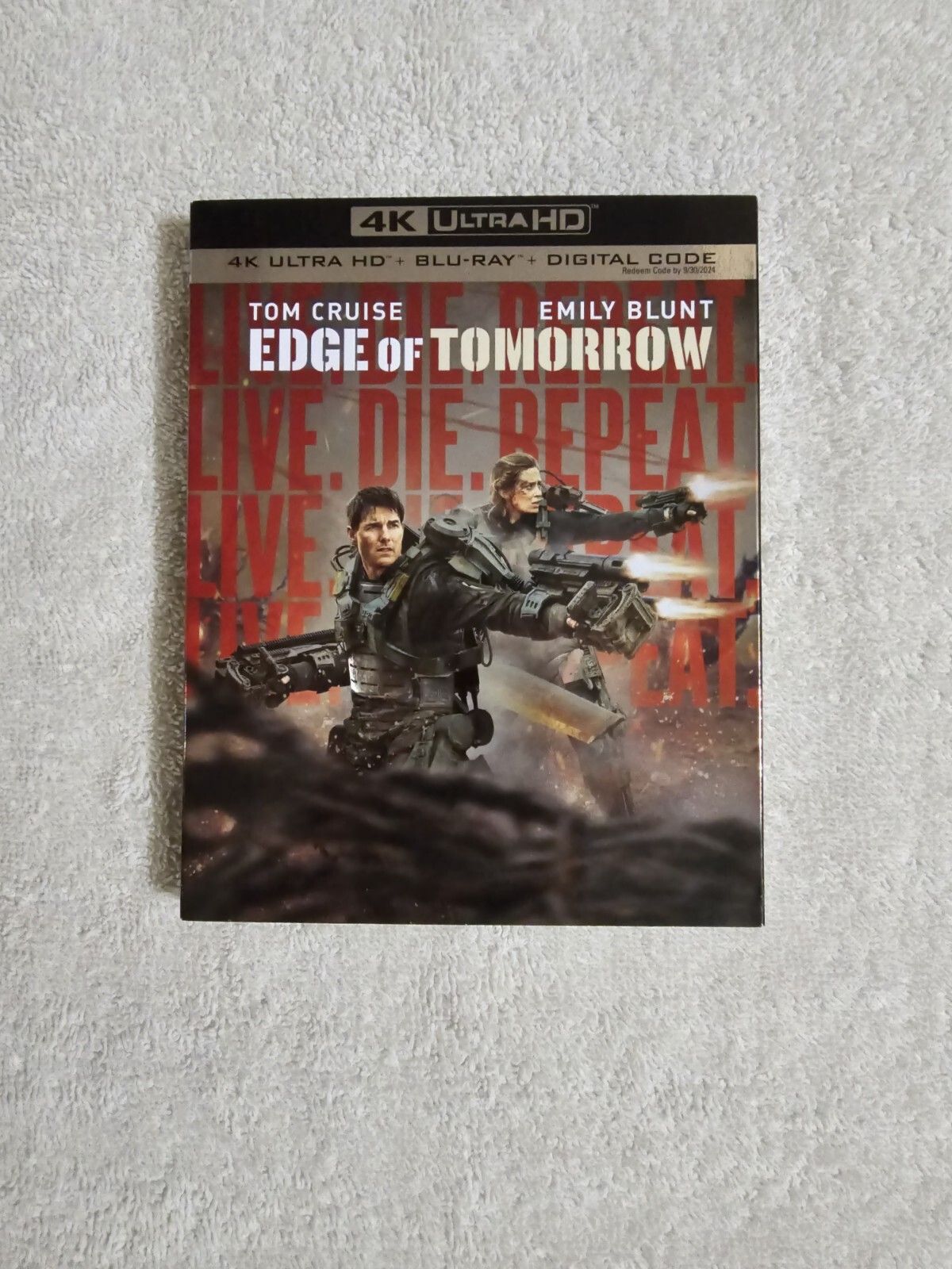 EDGE OF TOMORROW (4KUltra HD/Blu-Ray, 2-Disc Set) W/OOP Slipcover, No DIGITAL