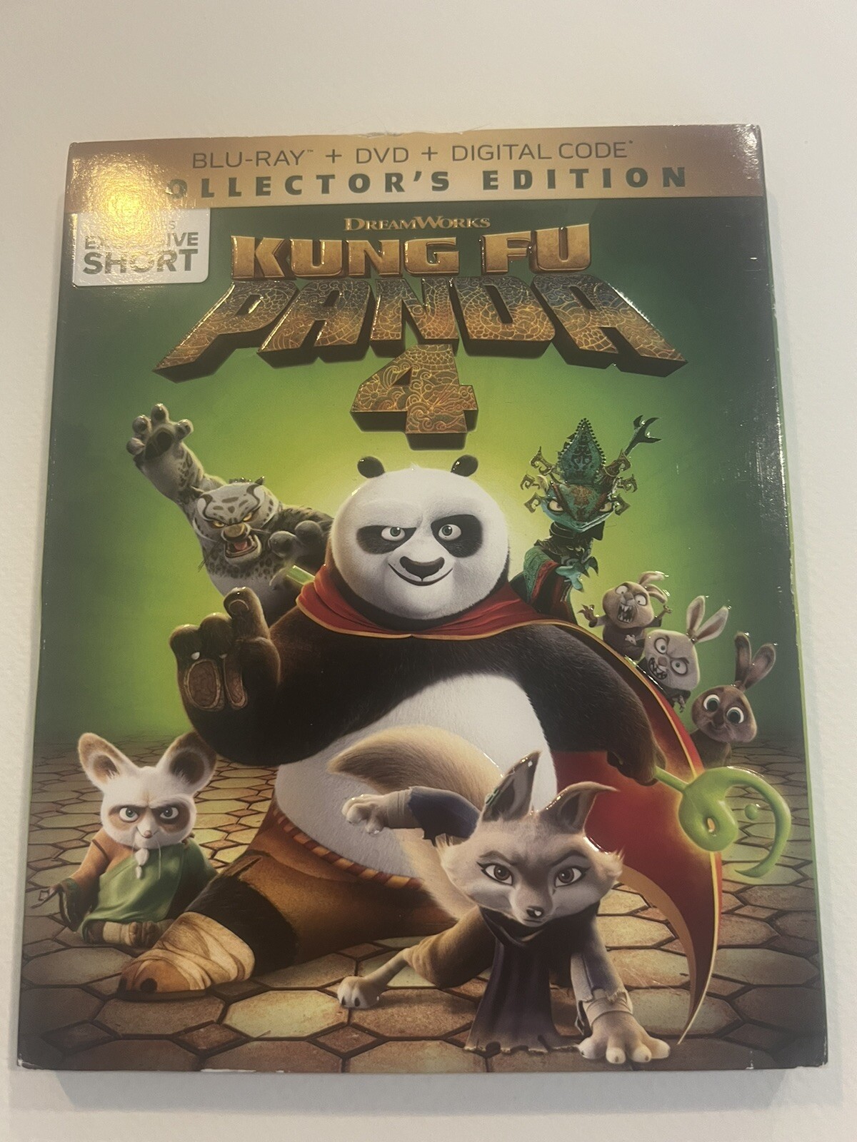 Kung Fu Panda 4 Blu-ray + DVD + Digital w/ Slipcover NEW