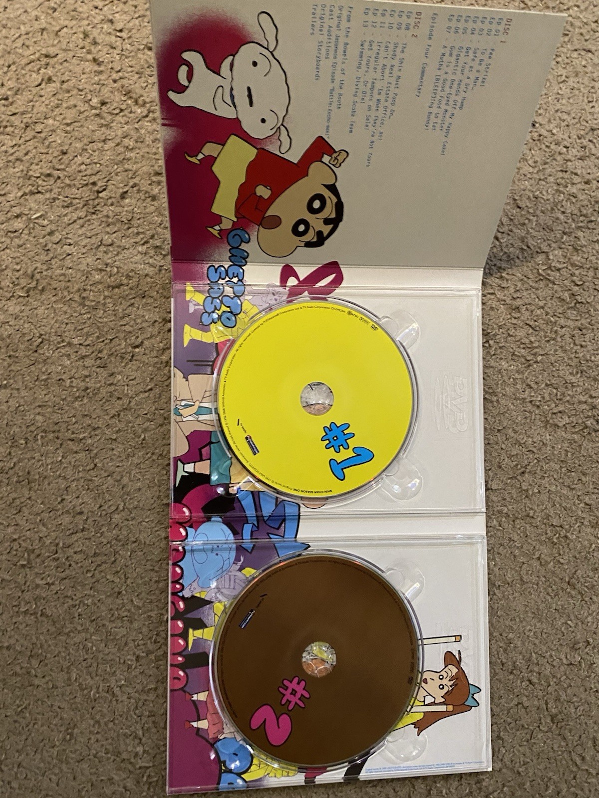 Shin Chan – Season 1 Pt. 1 (DVD, 2008) 2 Disc Set 13 episodes 300 Minutes- RARE