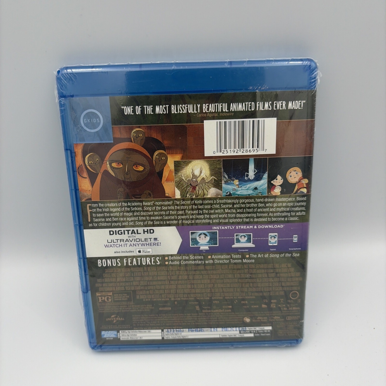 Song of the Sea [Blu-ray & DVD] 2 Pack Brand New Sealed Animated Movie G Kids