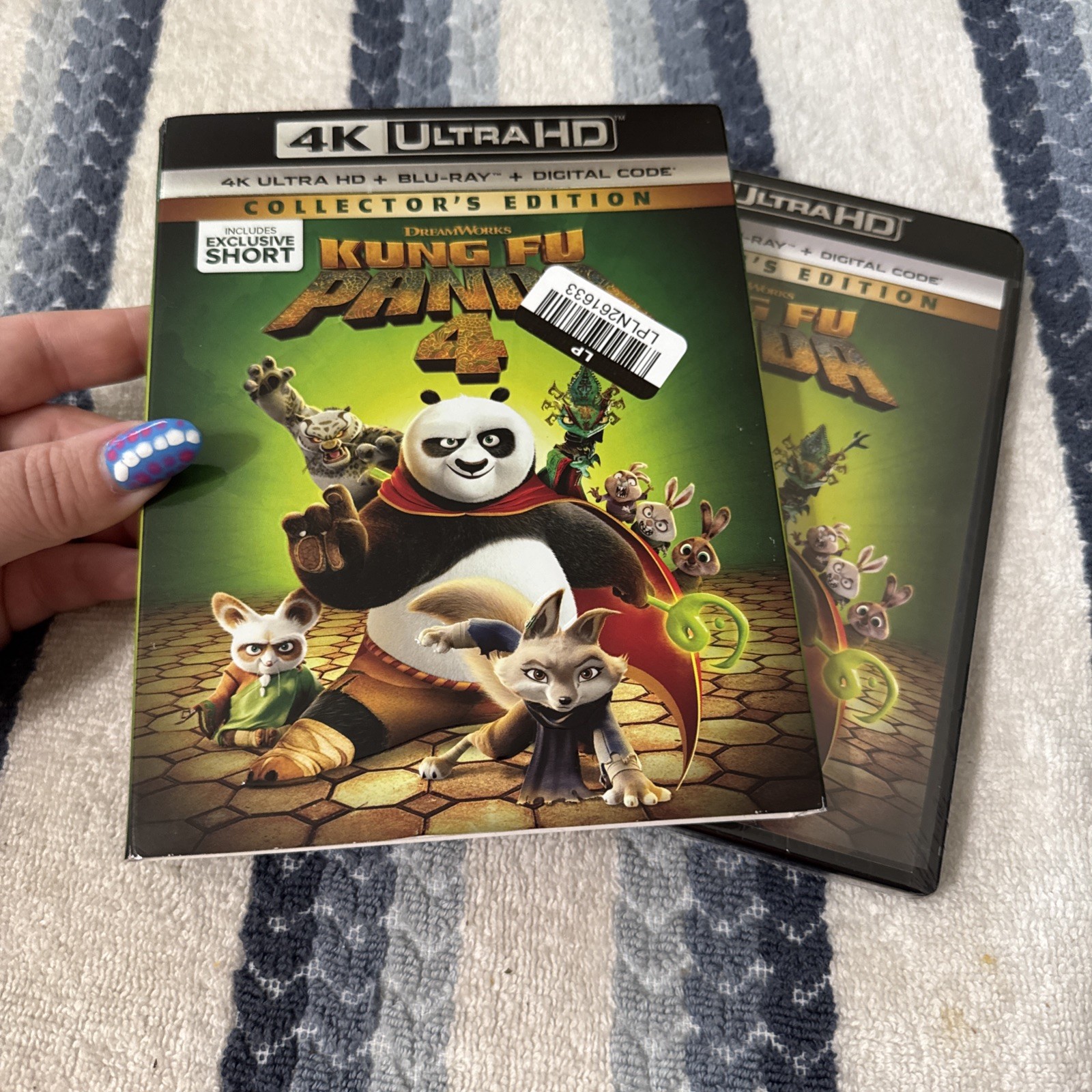 NEW*** Kung Fu Panda 4 – Collector’s Ed 4K Ultra HD + Blu-ray W~ SLIP !!