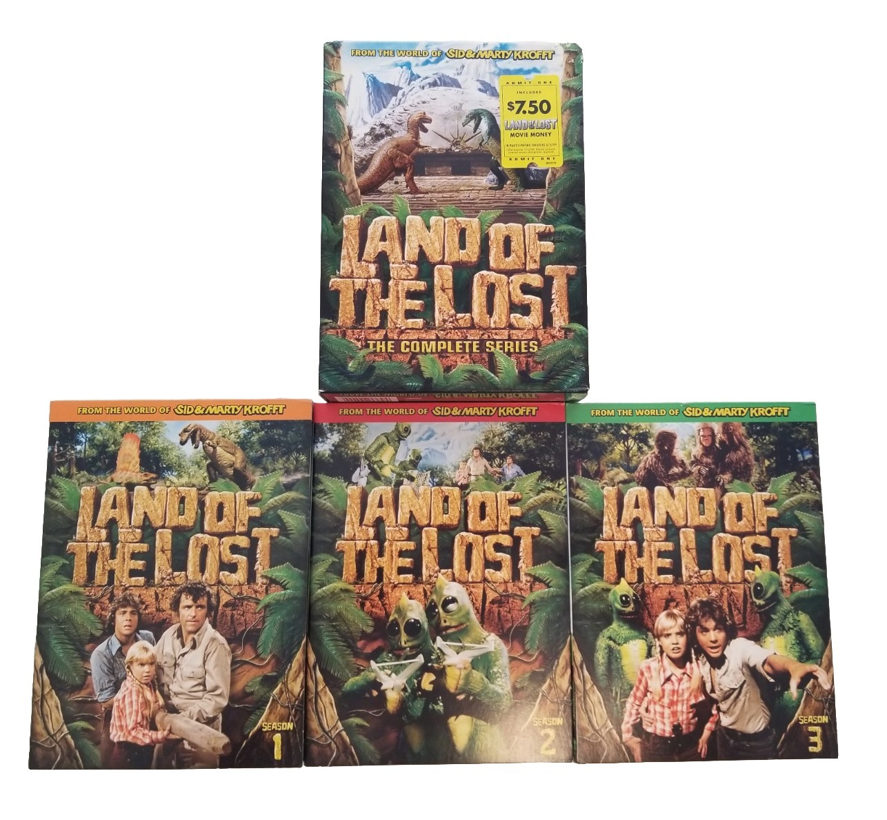 LAND OF THE LOST 2009 Complete Series DVD Season 1-3 (7 Disc Set) 1974 Series 🌋