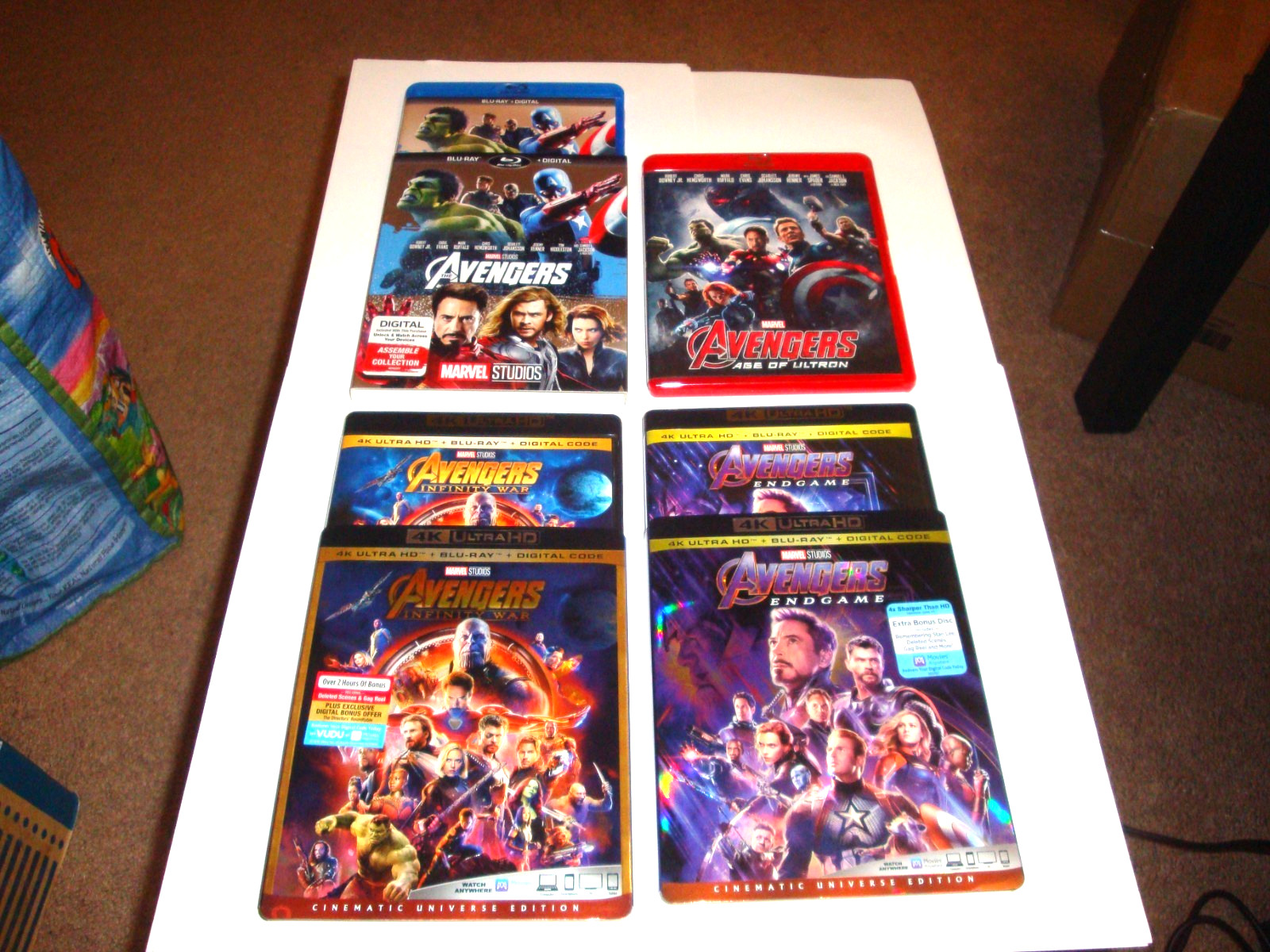 The Avengers 1-4 Collection *4k/Blu-Ray* 3/w Slip Covers* 6-Discs *SEE DESCRIPTN