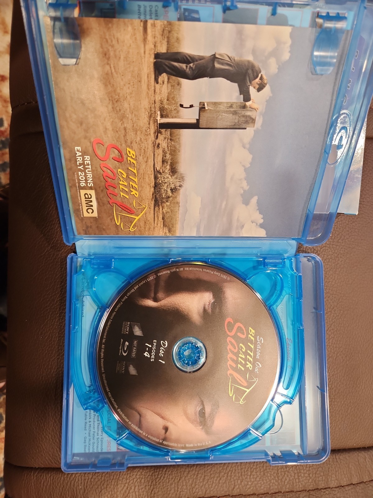 Better Call Saul: Season One (Blu-ray, 2015) With Slipcover