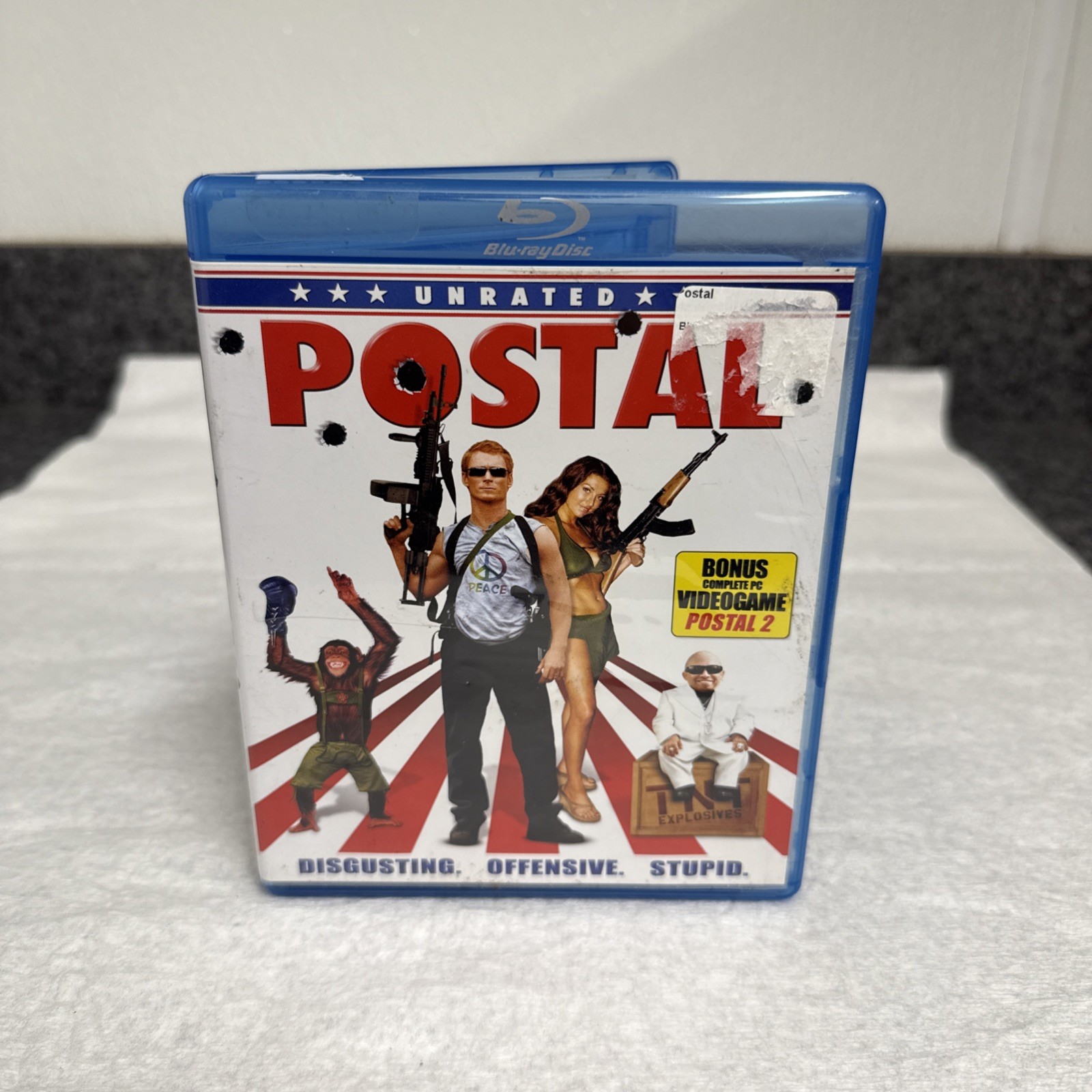 Postal Blu-ray Uwe Boll Cult Comedy w/Postal 2 PC Game Rare OOP