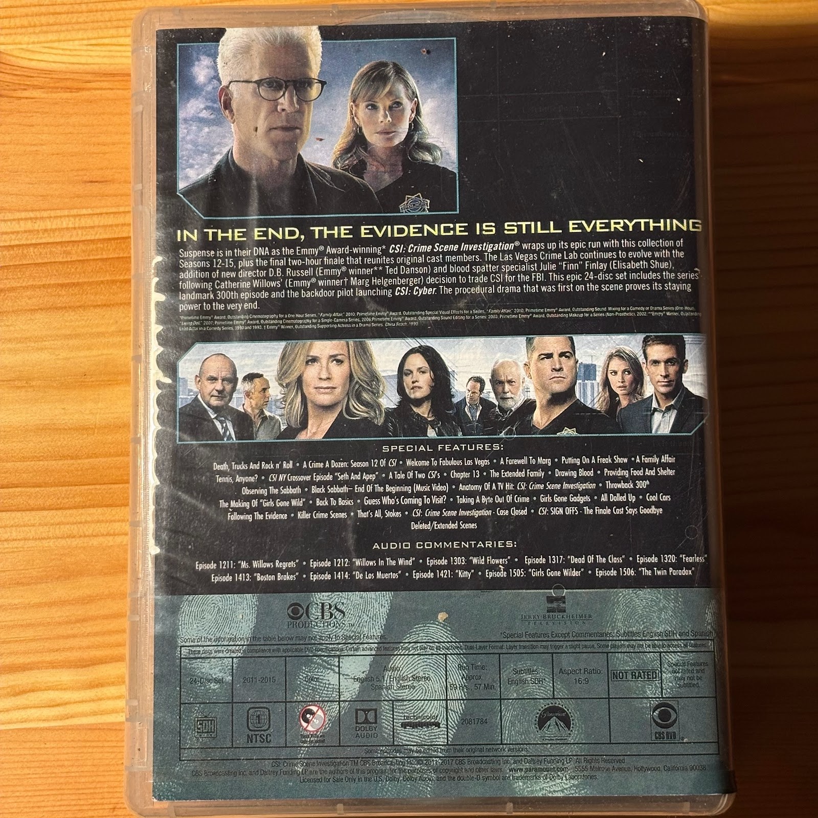 CSI: Crime Scene Investigation: The Complete Series Seasons 1-15 DVD Set