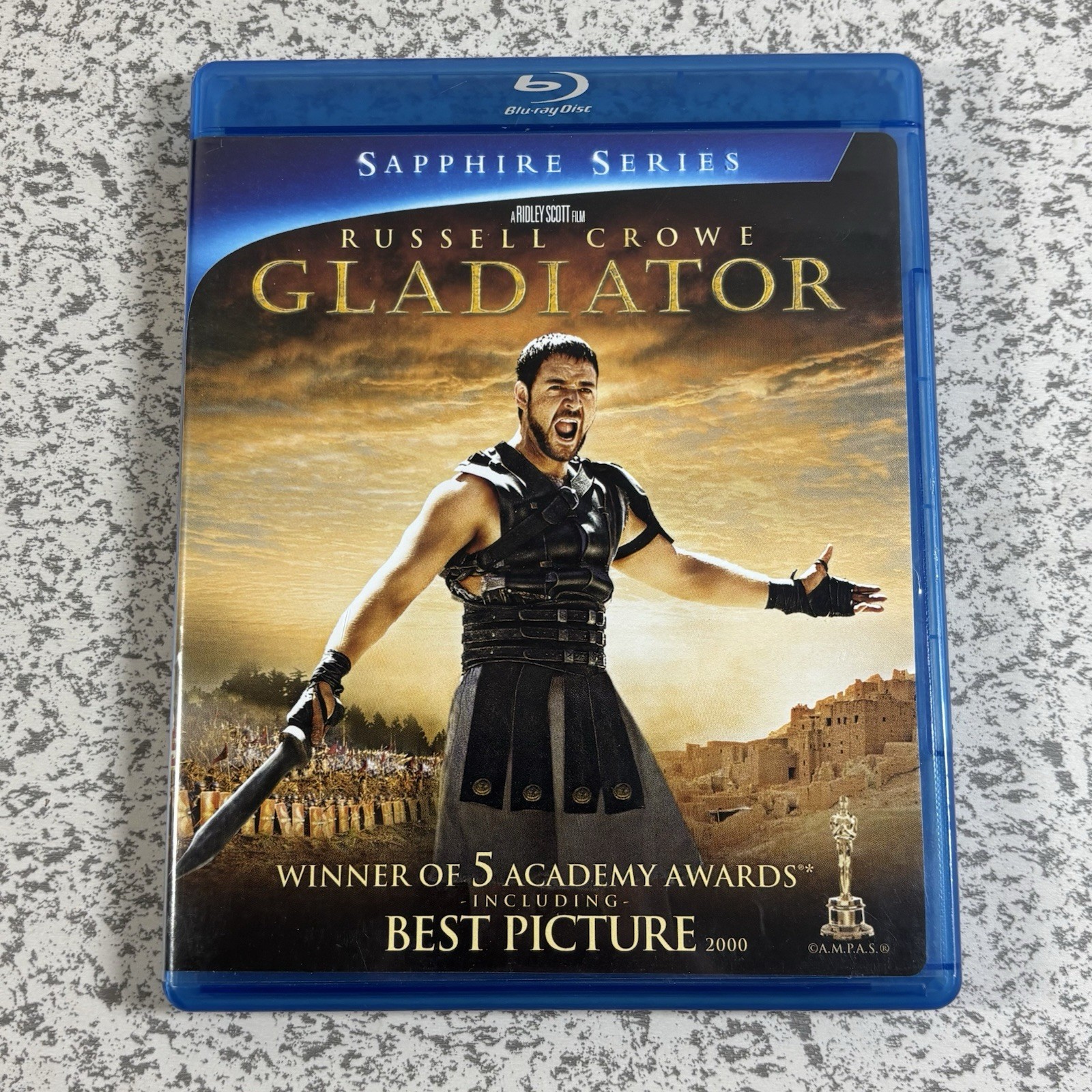 Gladiator (Blu-ray, 2000) Sapphire Series Russell Crowe Ridley Scott 2-Disc Set