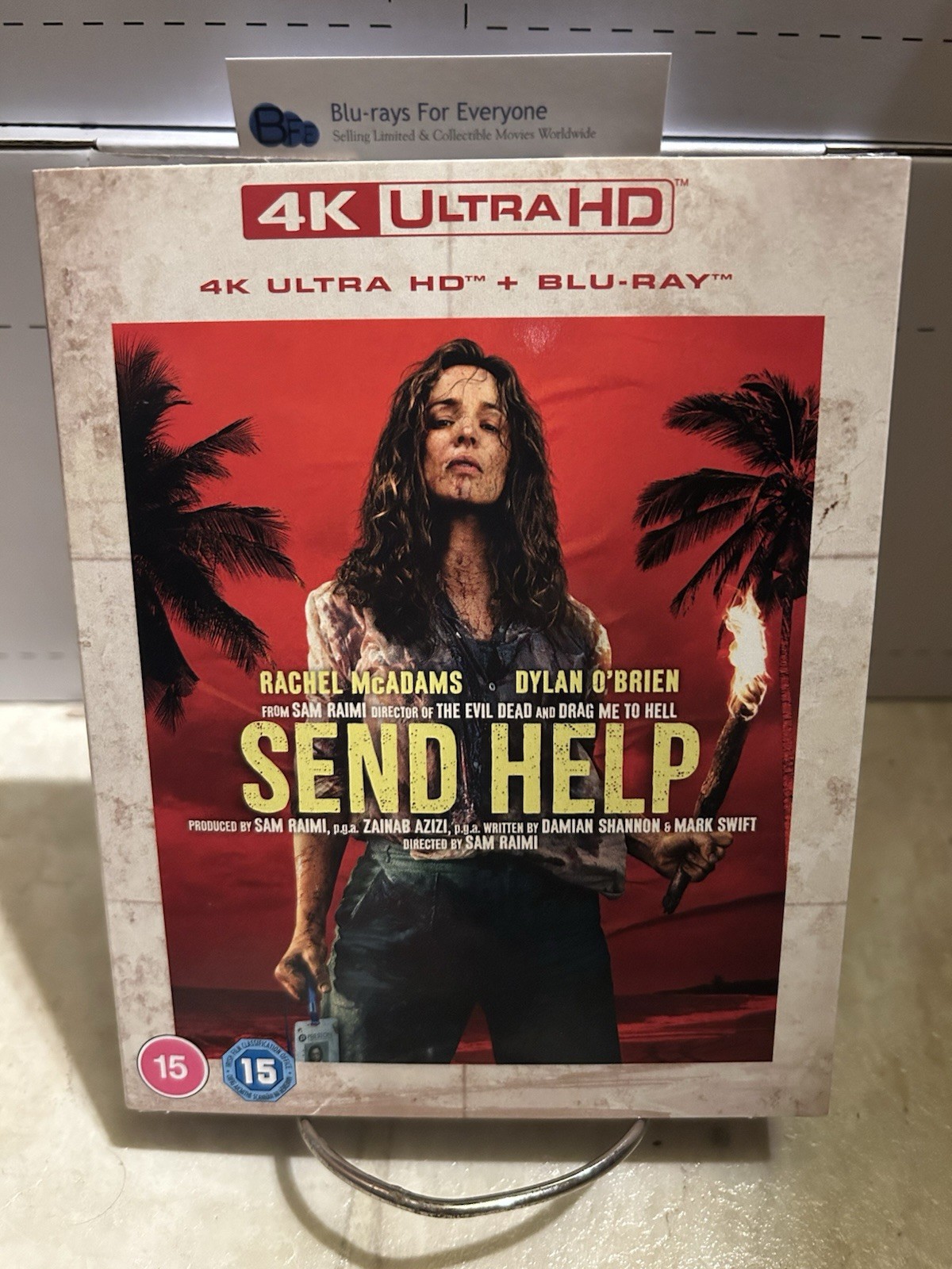 NEW Send Help 4K UHD Blu-ray + Sleeve Slip Cover [2026](UK) Ships Next Day