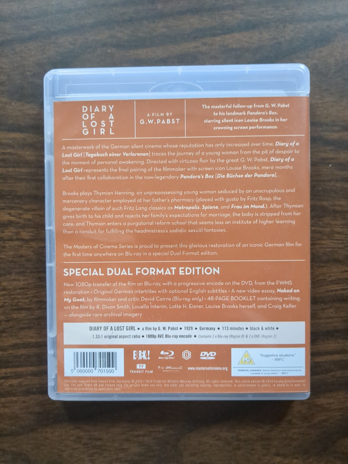 Diary of a Lost Girl [Eureka: Masters of Cinema] Blu-ray Region B Louise Brooks