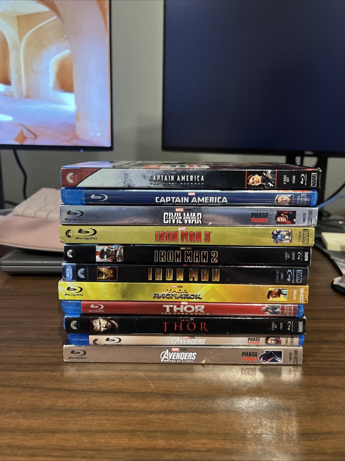 Captain America/Thor/Iron Man Trilogies And Avengers 1 & 2 Blu Rays! Marvel