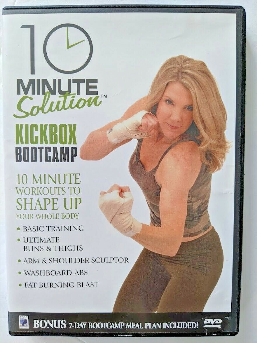 Keli Roberts 10 Minute Solution Kickbox Bootcamp (5 workouts) (DVD 2005) 54 mins