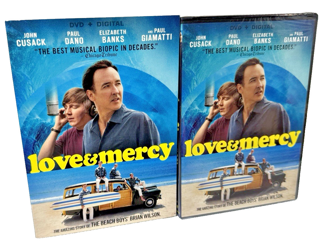 Love & Mercy DVD Digital John Cusack Beach Boys Biopic with Slipcover New Sealed