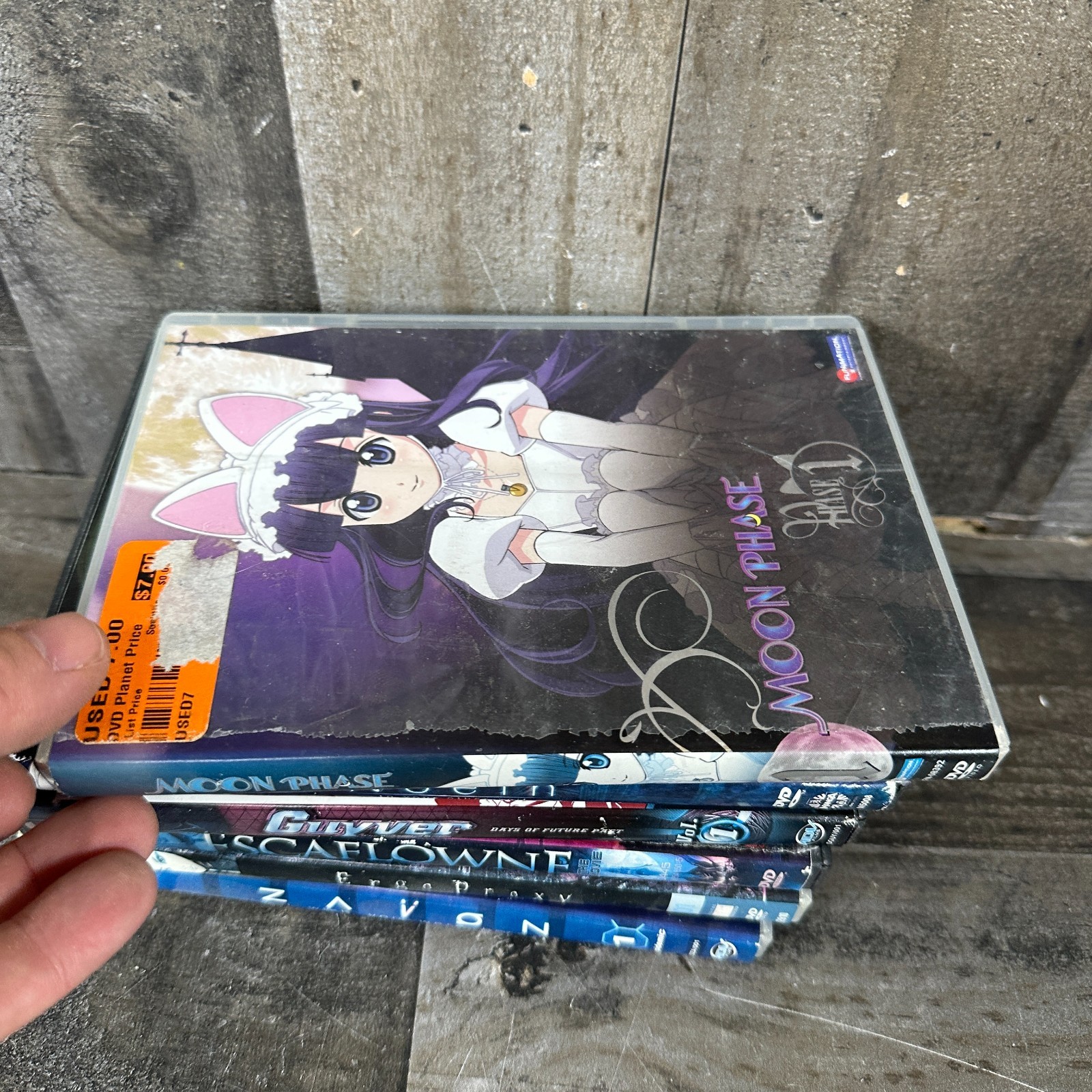 Lot of 6 Anime & Animated Action DVDs Noein Ergoproxy Zavon Moon Phase Guyver