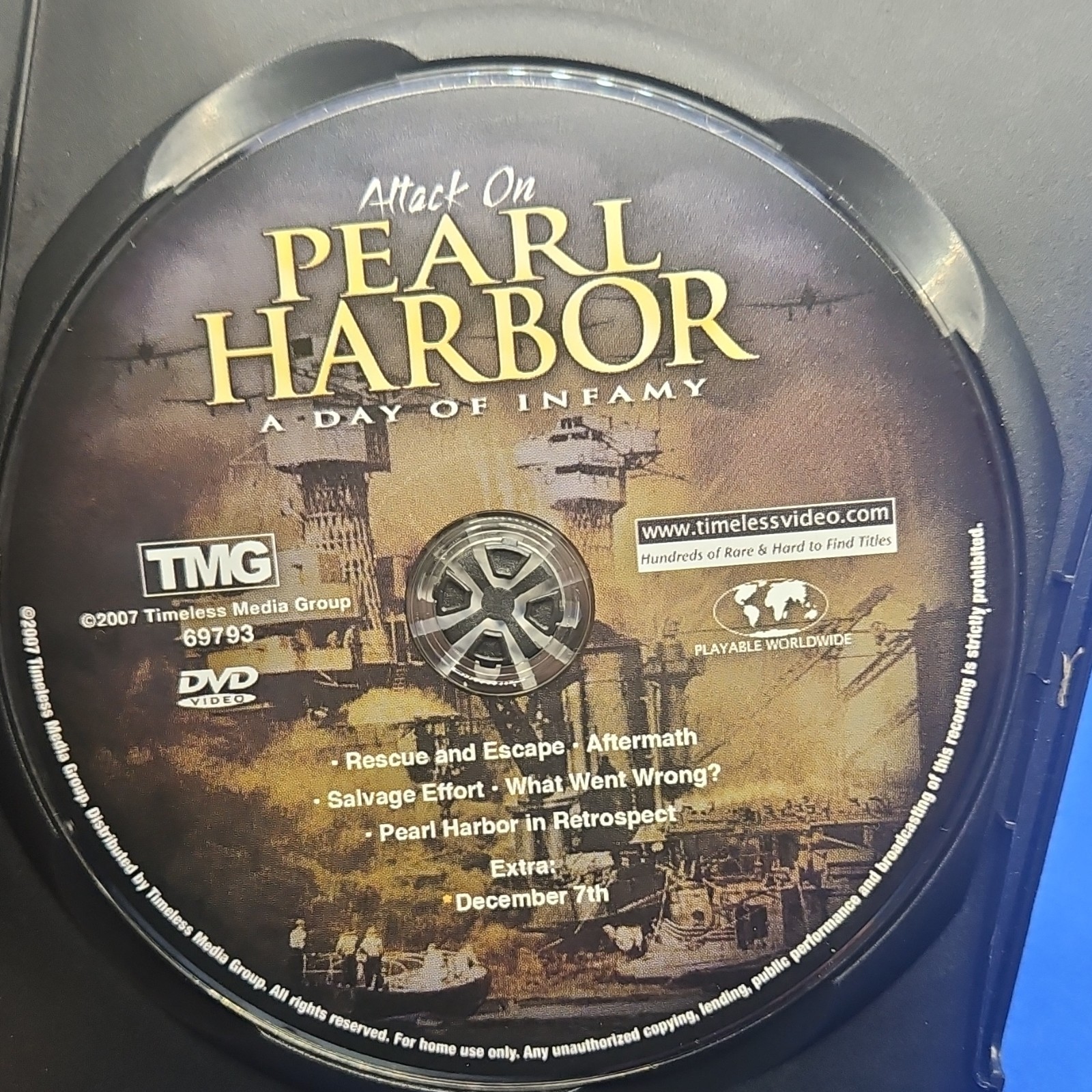 Timeless Media Group Attack On Pearl Harbor: A Day of Infamy DVD 2007 119 Min