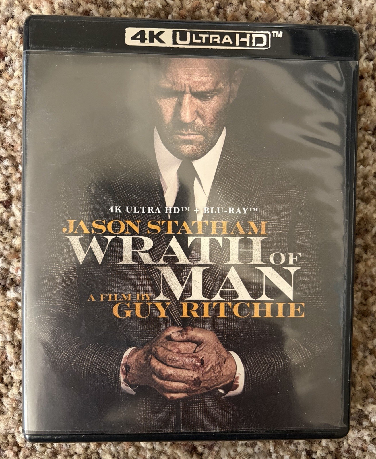 Wrath of Man (4k Ultra HD + Blu-Ray, 2021) Jason Statham, Guy Ritchie Film New