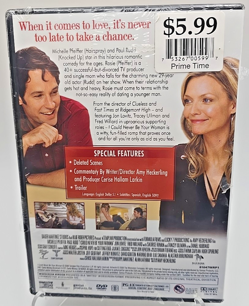 I Could Never Be Your Woman 2006 DVD Michelle Pfieffer Paul Rudd Saoirse Ronan