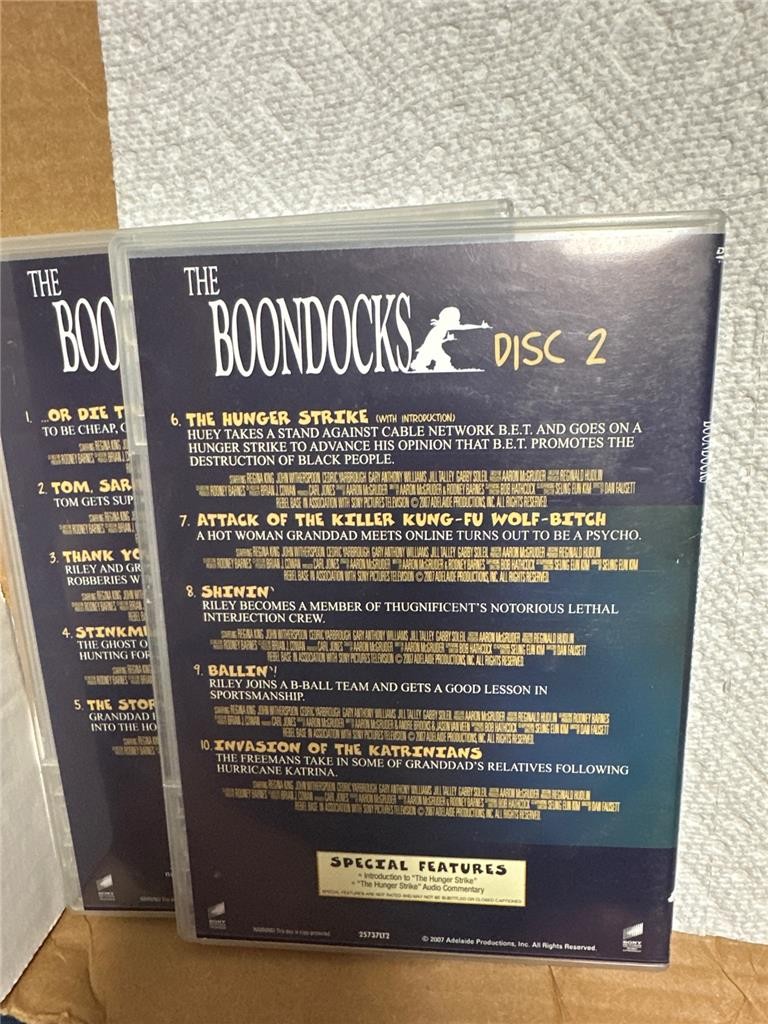 The Boondocks DVD Lot – Seasons 1 and 2 6 Discs