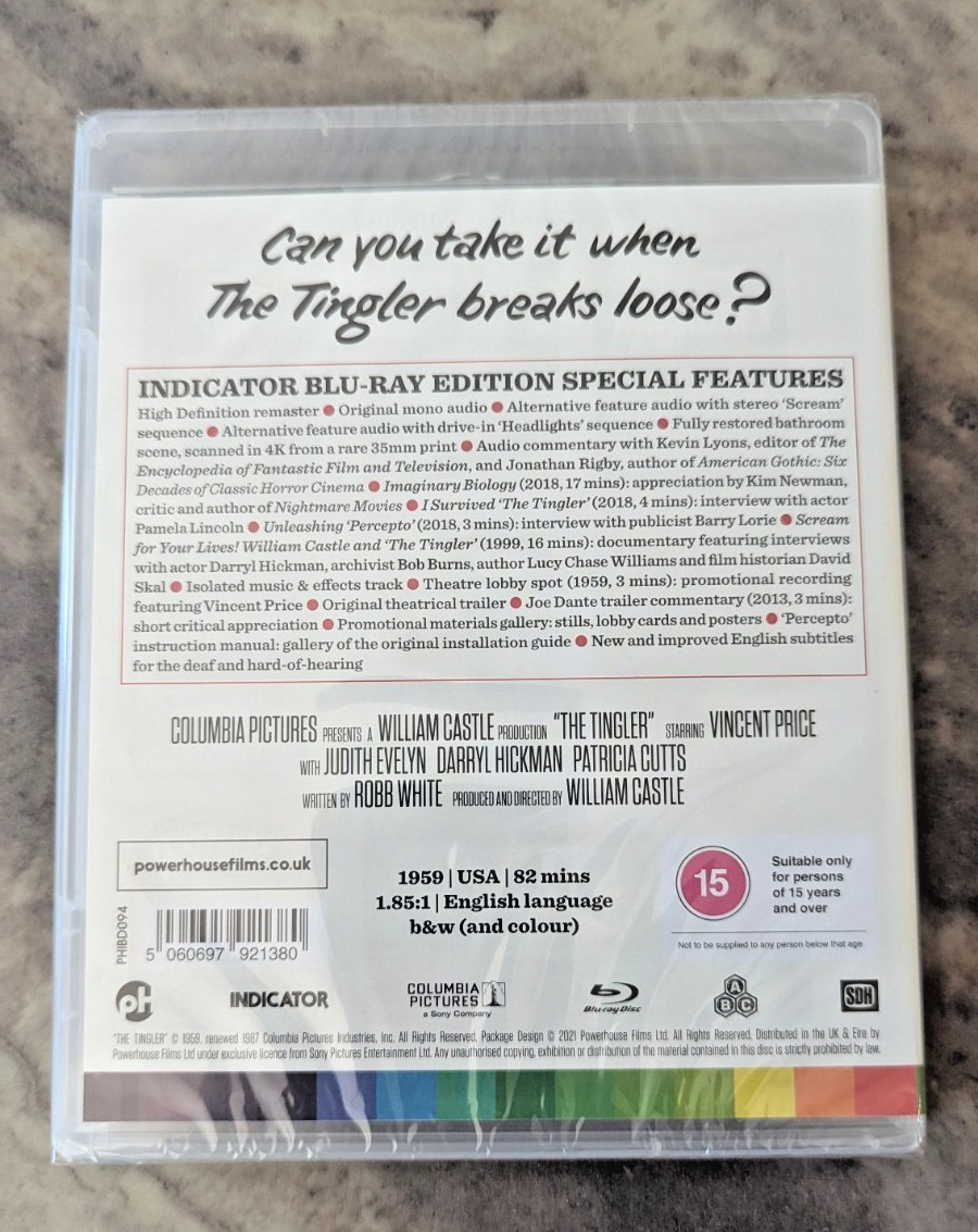 Powerhouse Films – Indicator Series Blu-ray Lot: The Tingler and Mr. Sardonicus