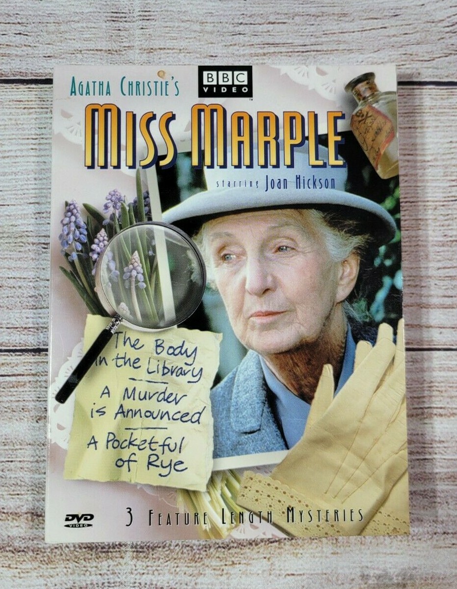 Miss Marple Agatha Christie DVD 3 movies Joan Hickson BBC Murder