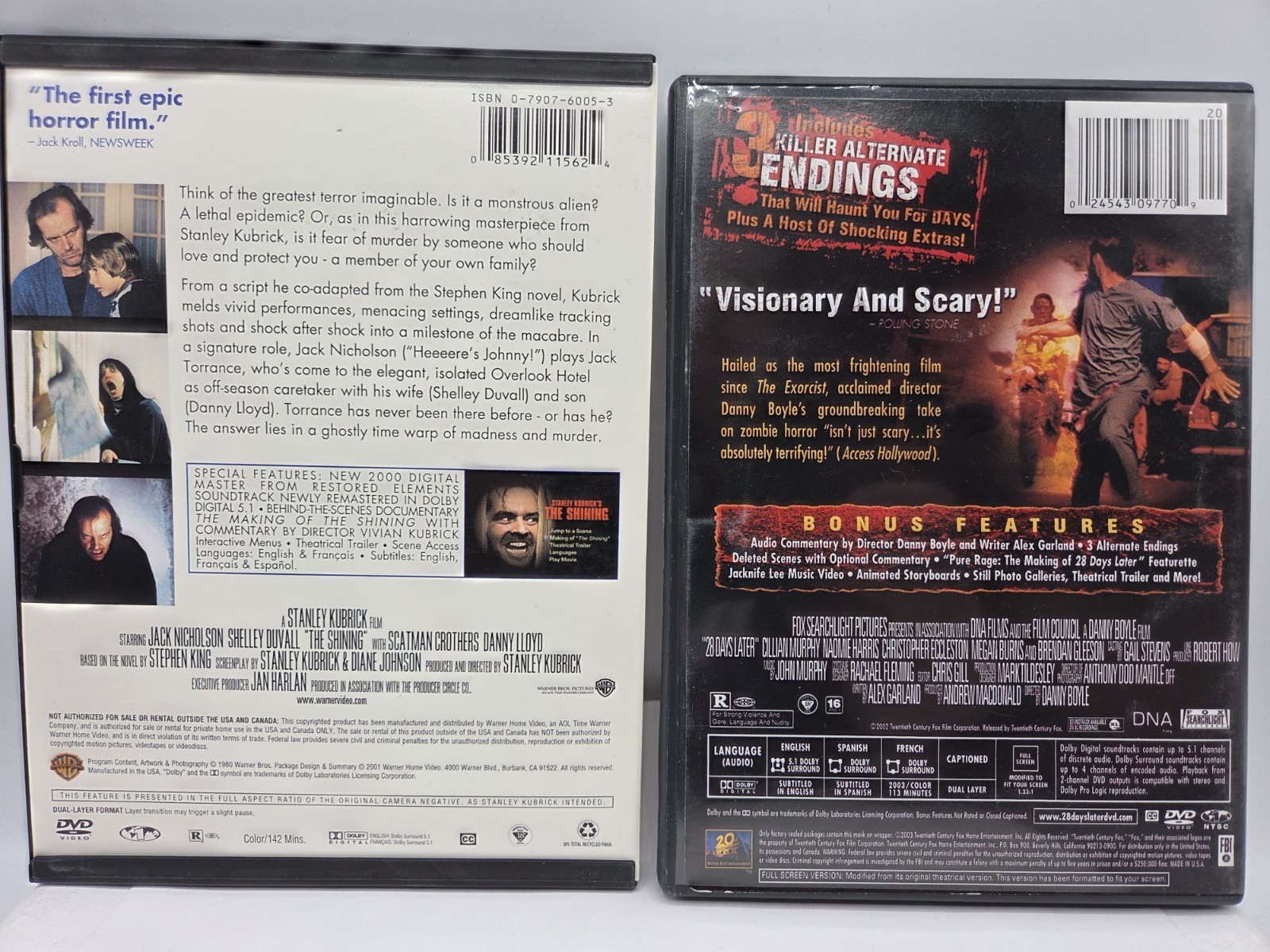 DVD Horror Drama Lot 28 Days Later Monsters Purge Shocker More