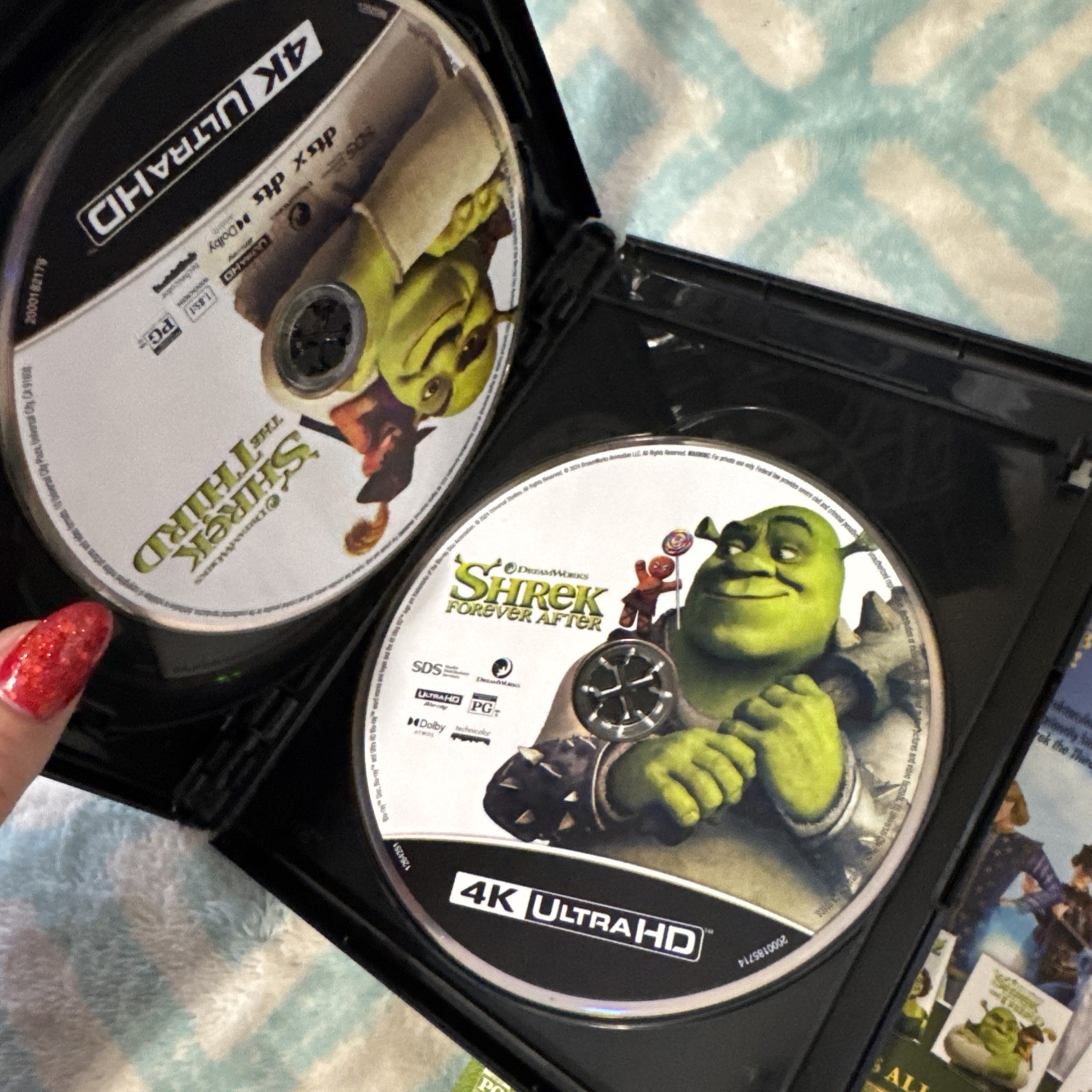 Shrek 4-Movie Collection 4K Ultra-HD 4k UHD NO Digital. W~ OOP SLIP !!
