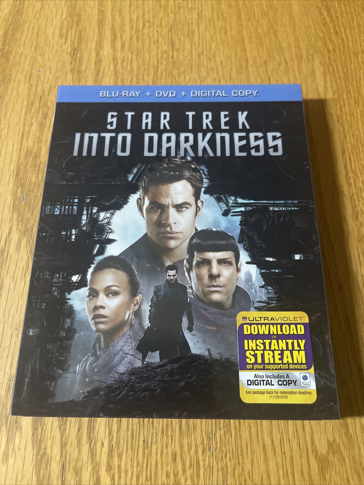 Star Trek Into Darkness Blu-ray & DVD 2 Disc Set With Plastic Slipcover