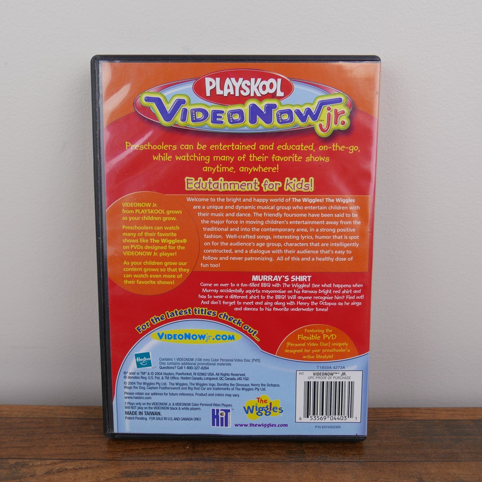 Video Now The Wiggles Murray’s Shirt PVD Disc Good Condition Playskool Video