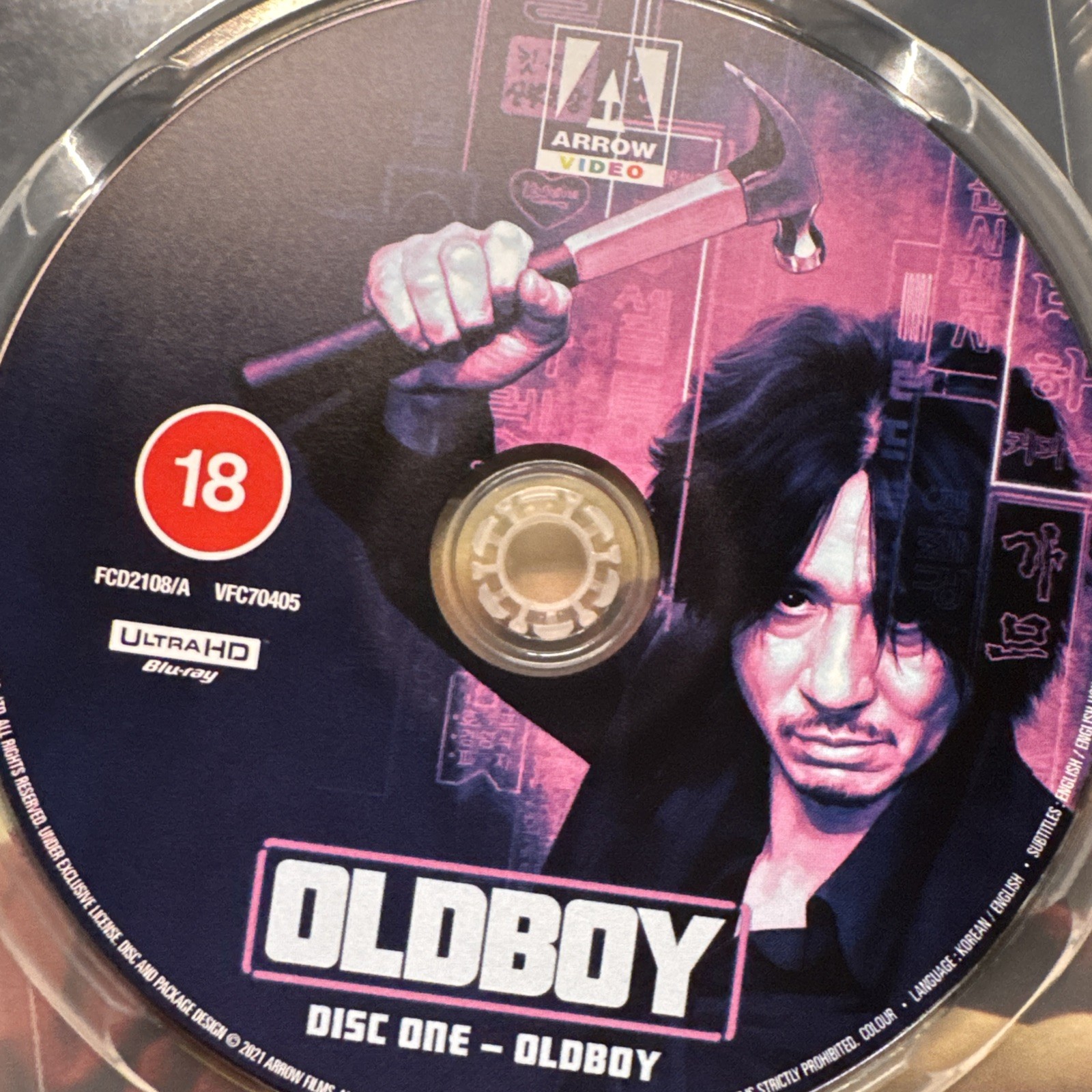 OLDBOY *RARE* 1st Edition UK Blu-ray Steelbook – comes with arrow video discs