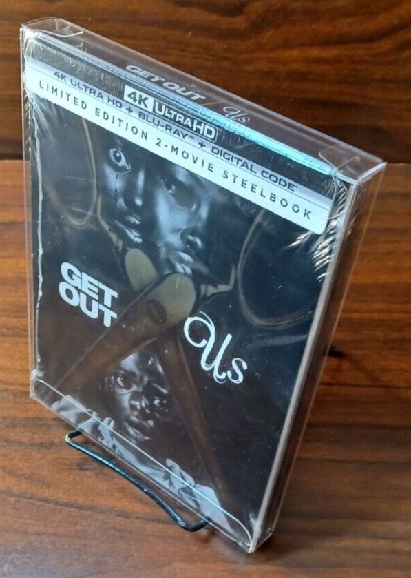 Get Out / Us Double Feature -Limited Edition Steelbook (4K+Blu-ray)-NEW-Free S&H