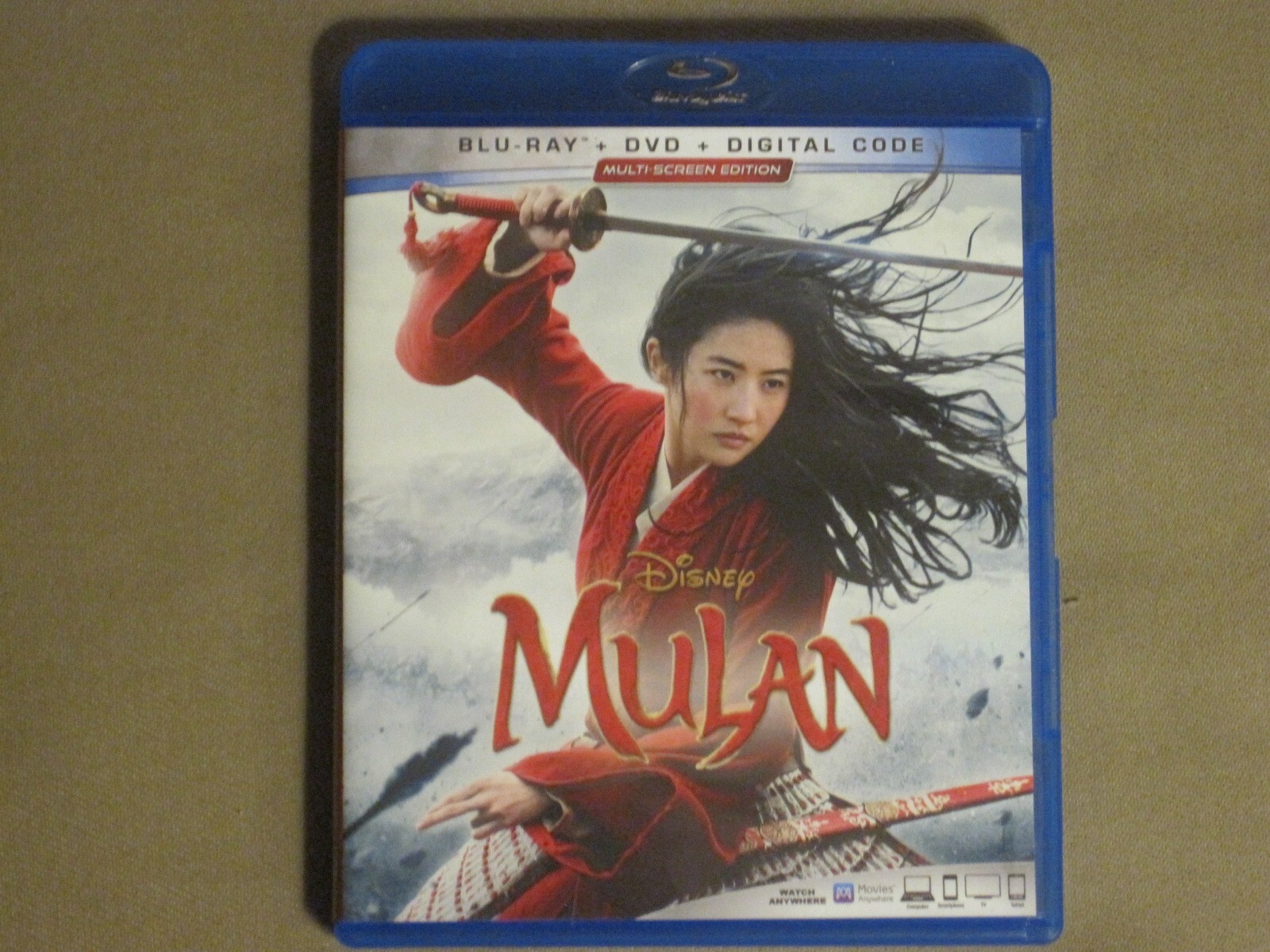 MULAN (2020) BLU RAY + DVD NIKI CARO LIU YIFEI DONNIE YEN GONG LI DISNEY NM
